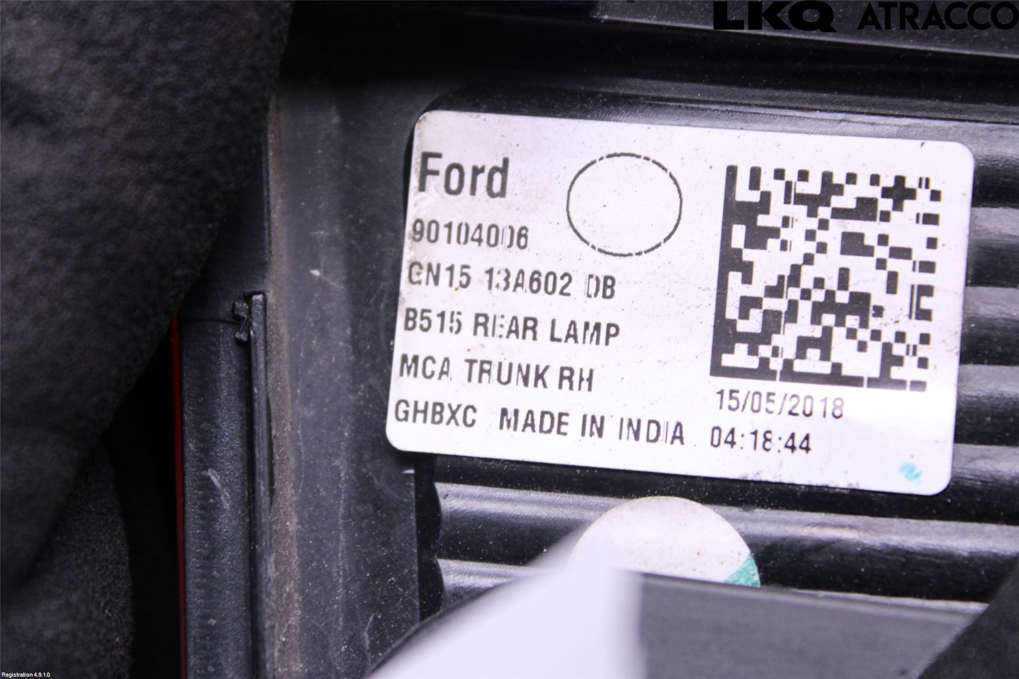 Ford ECOSPORT 17- Bakljus Lucka Hö