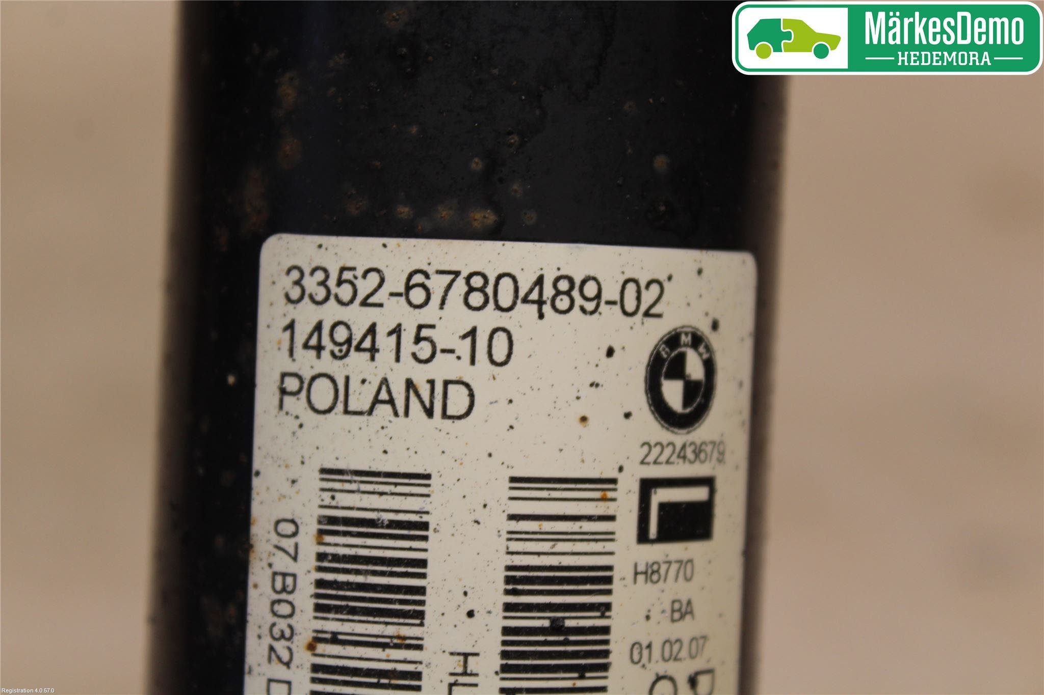 BMW X5 E70 07-13 Stötdämpare Bak