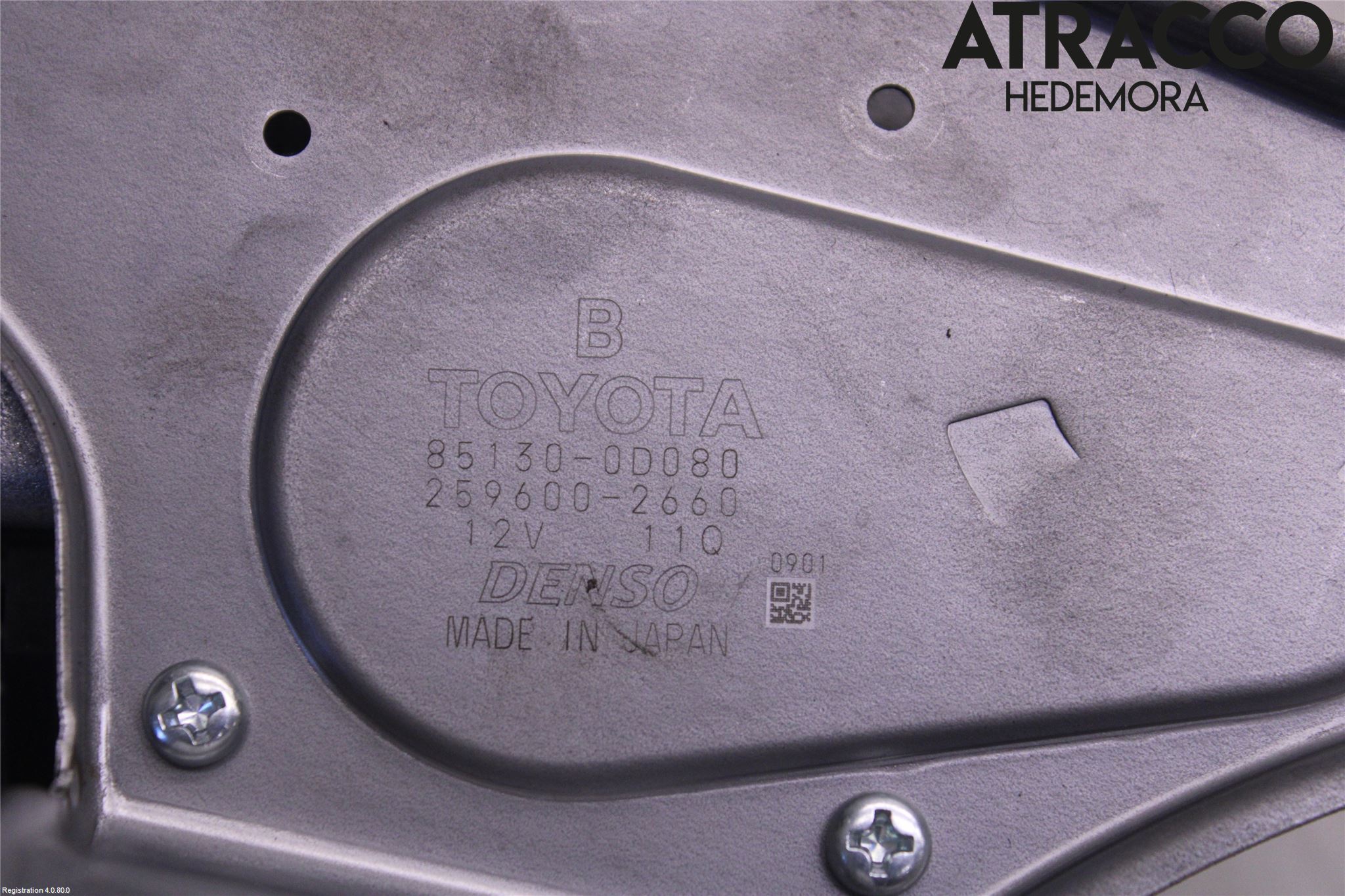 Toyota YARIS XP130 12-14 Torkarmotor Baklucka