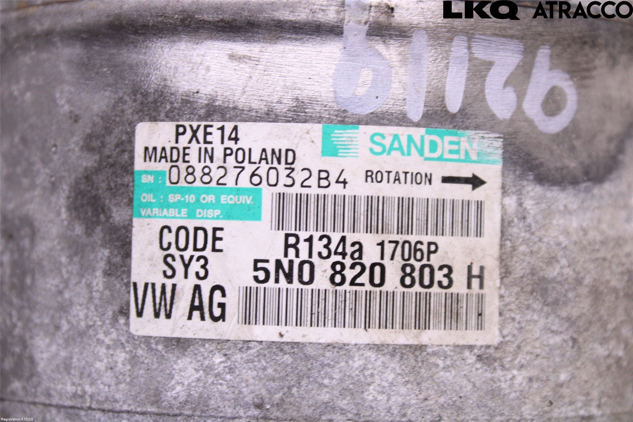 Volkswagen VW CADDY 11-15 Ac Kompressor