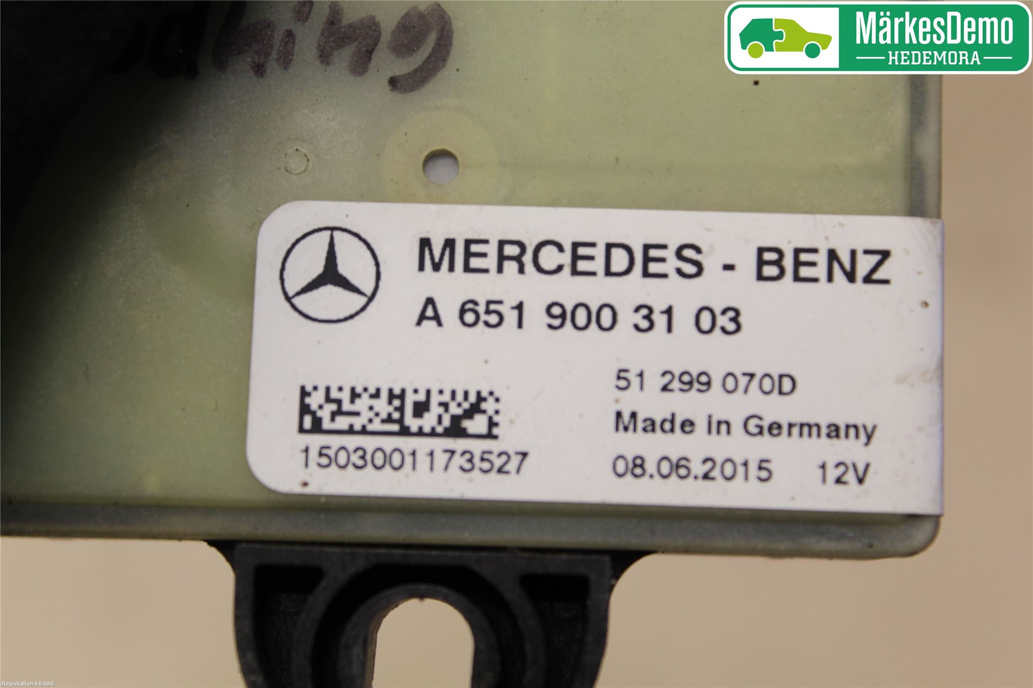Mercedes-Benz MB E-KLASS (W212) 09-16 Relä Glödning Diesel