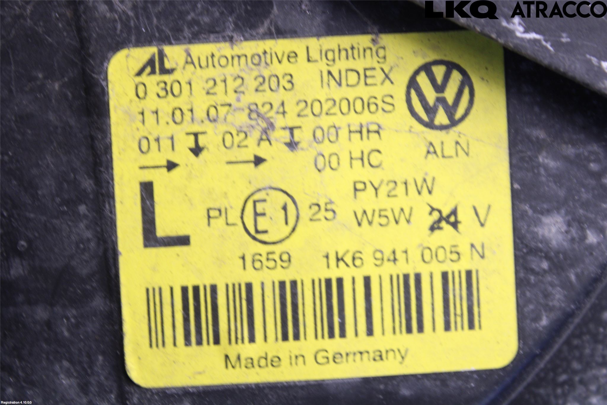 Volkswagen VW GOLF V 04-09 Strålkastare Vänster