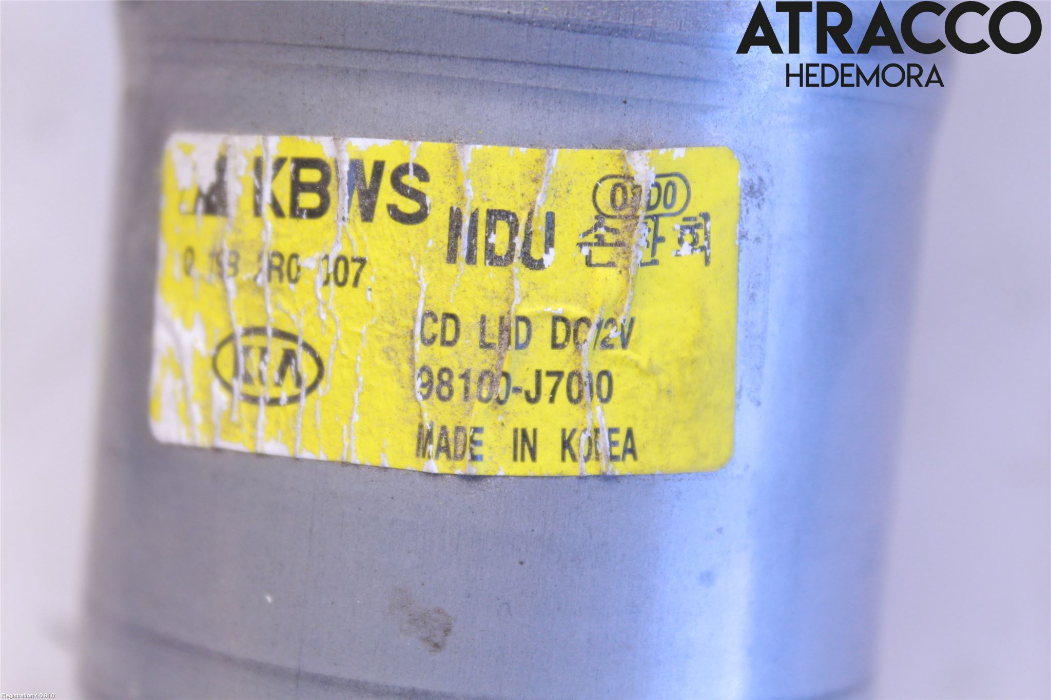 Kia CEED 12-18 Torkarmotor Vindruta