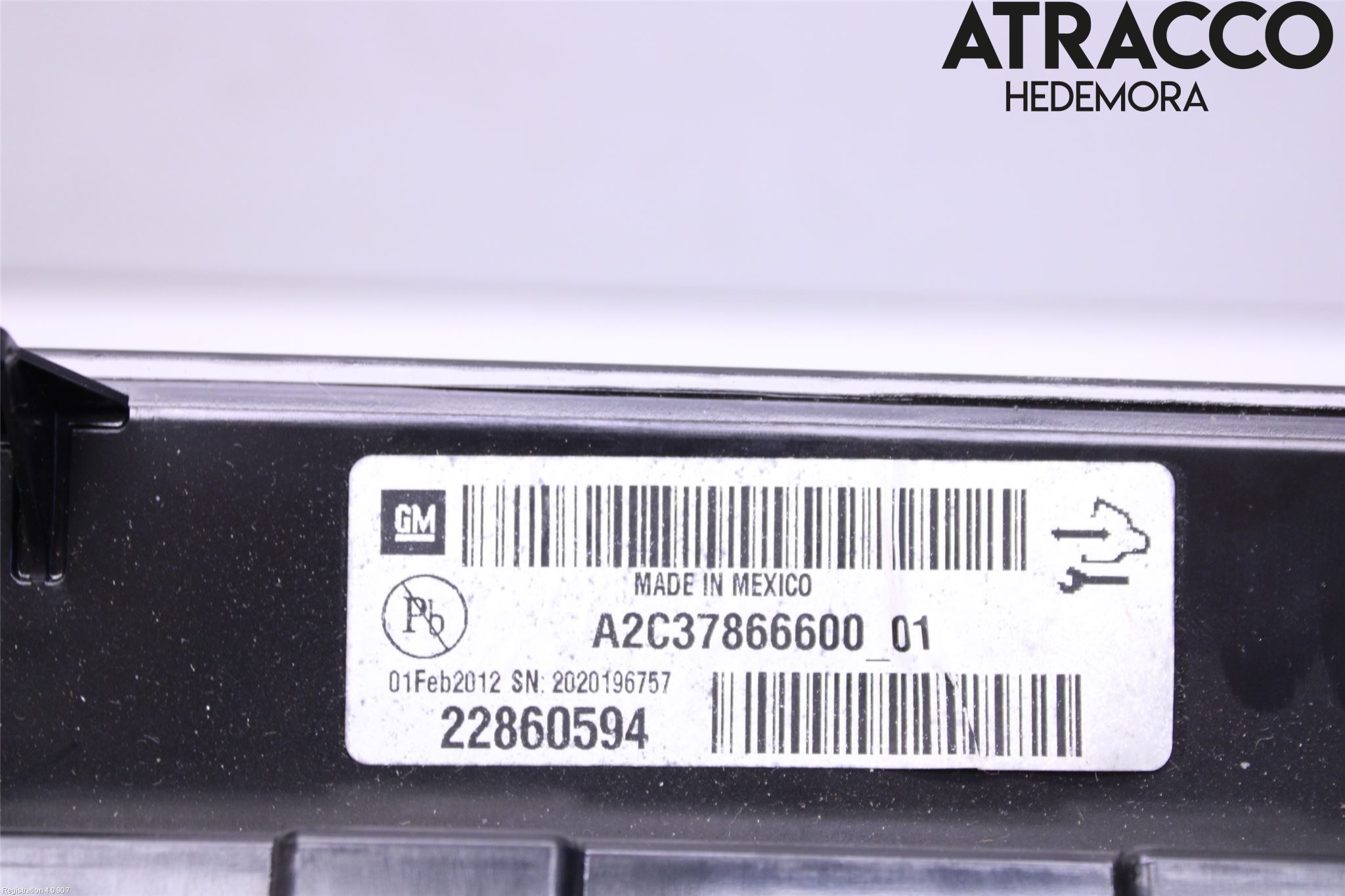 Övriga CHEVROLET VOLT Instrument Komb