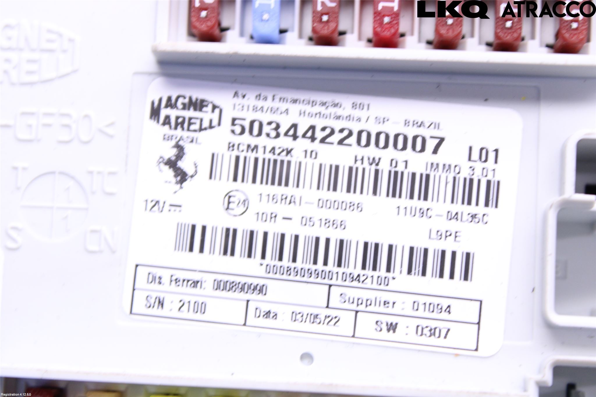 Ferrari F8 Säkringsdosa-Elcentral