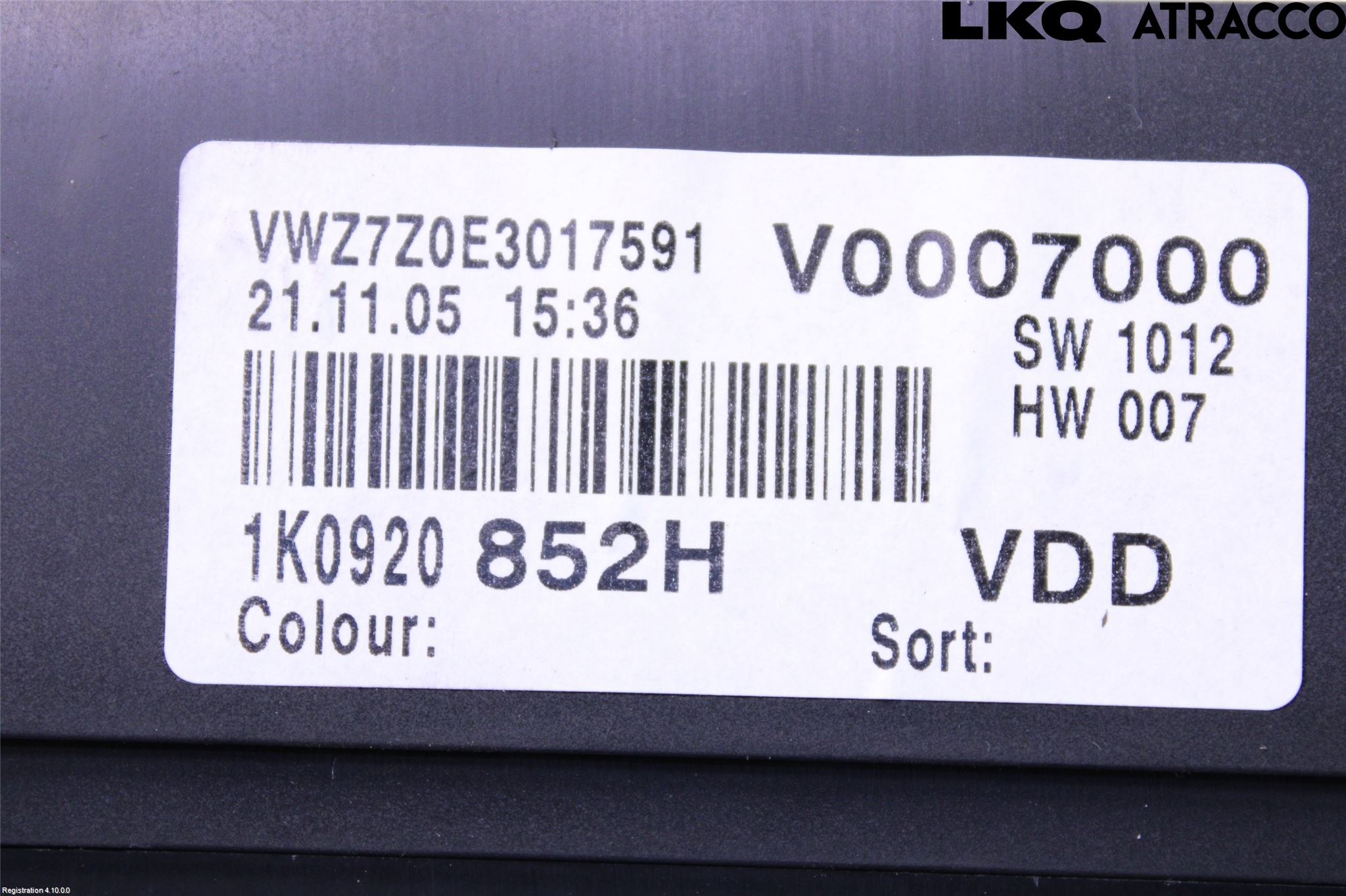 Volkswagen VW GOLF V 04-09 Instrument Komb