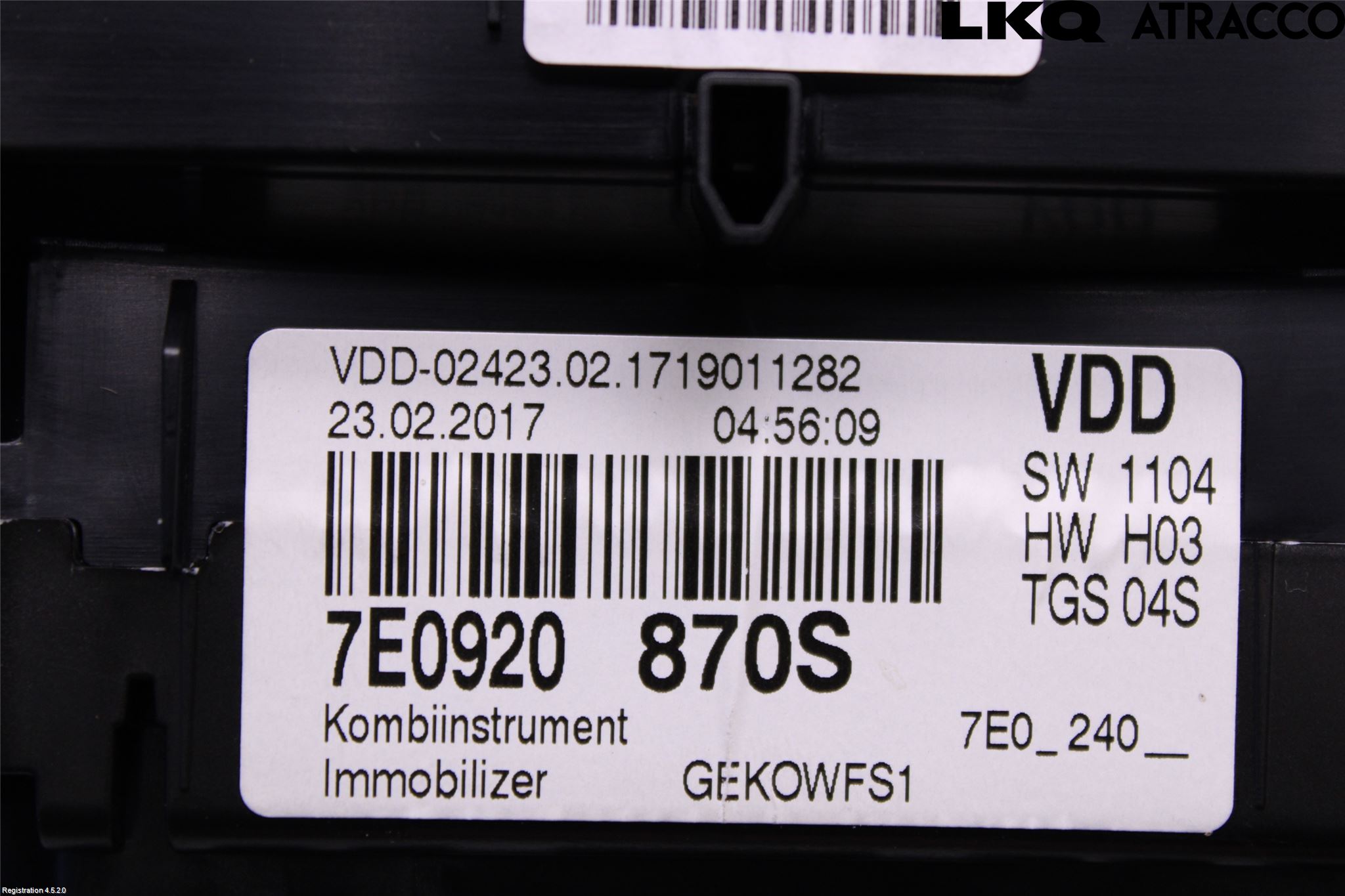 Volkswagen VW TRANSP/CARAVELLE (T6) 16-22 Instrument Komb