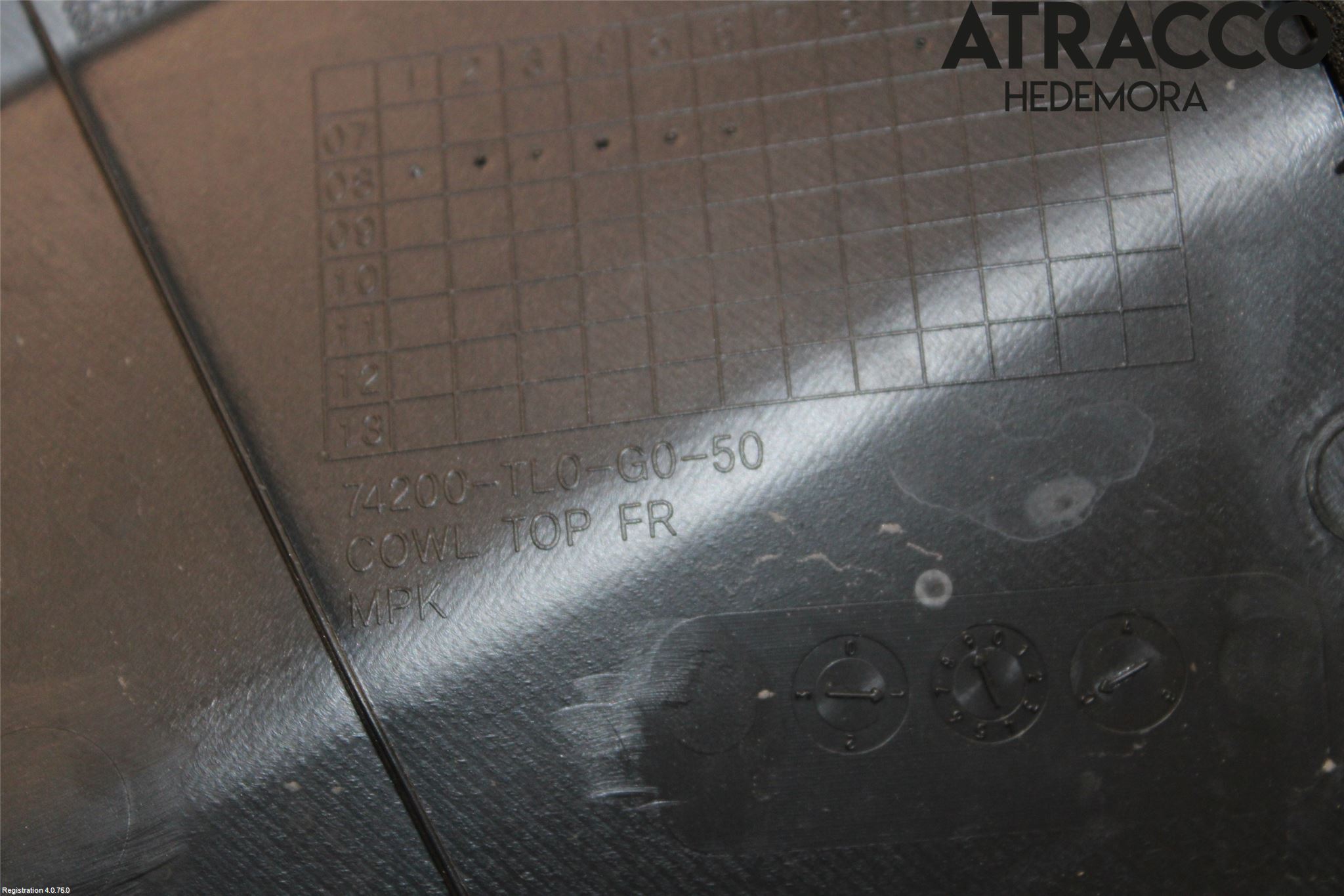 Honda ACCORD    08- Torpedplåt-Torpedplast