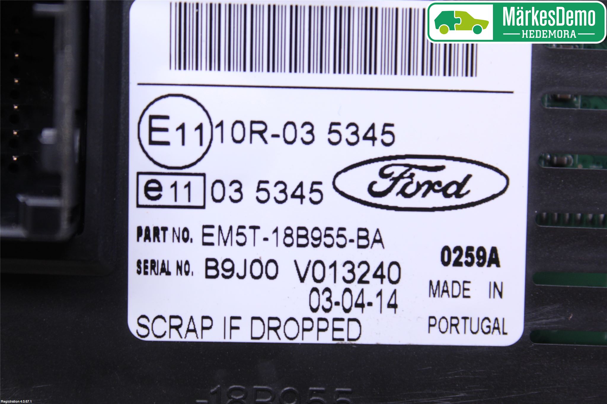 Ford TRANSIT/TOURNEO CONNECT 13-22 Multifunktionsdisplay