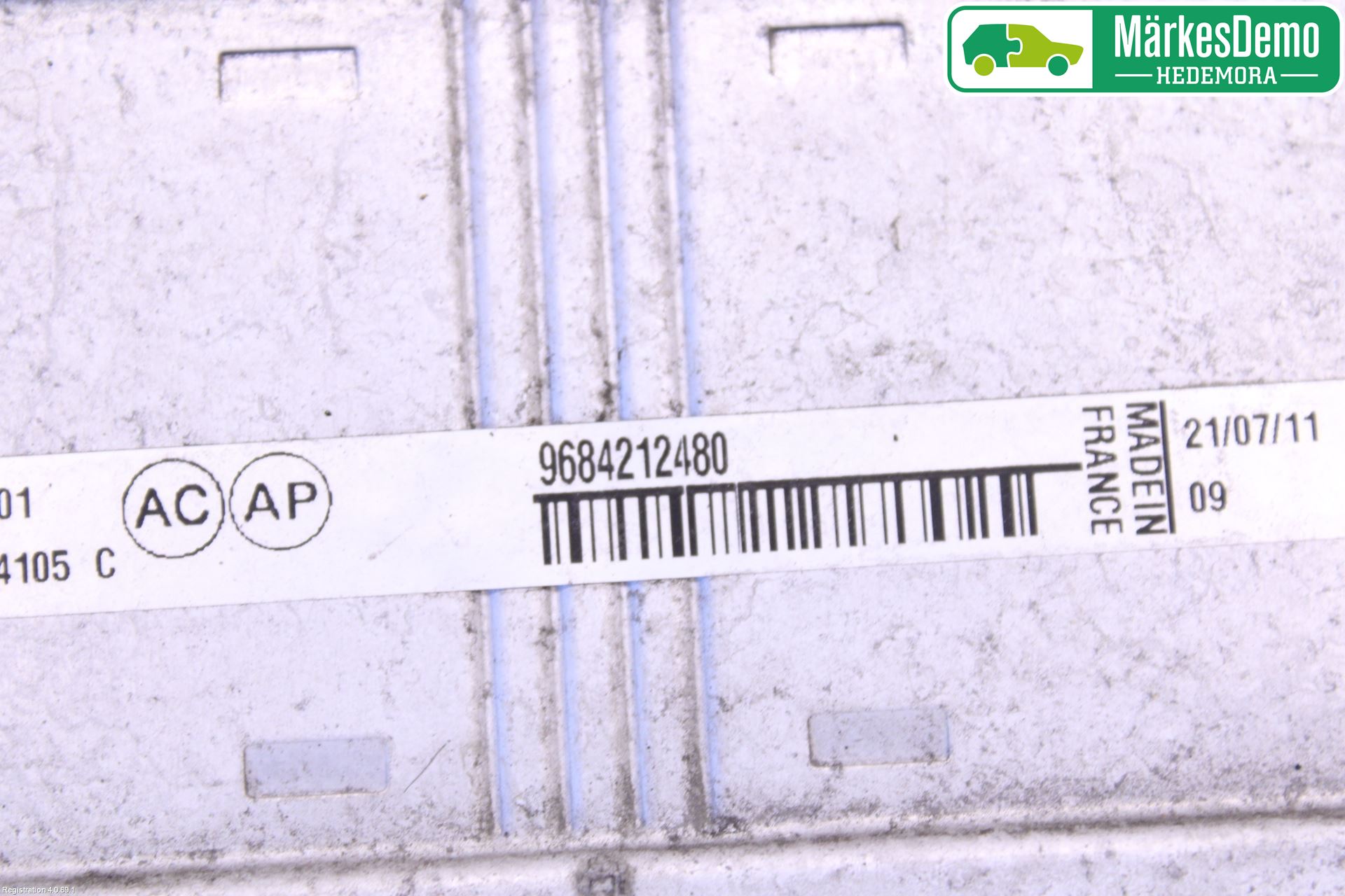 Peugeot 3008 09-16 Laddluft-Intercooler Kyl