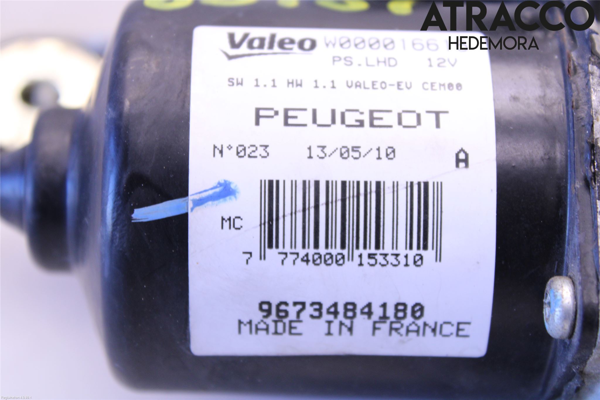 Peugeot RCZ Torkarmotor Vindruta