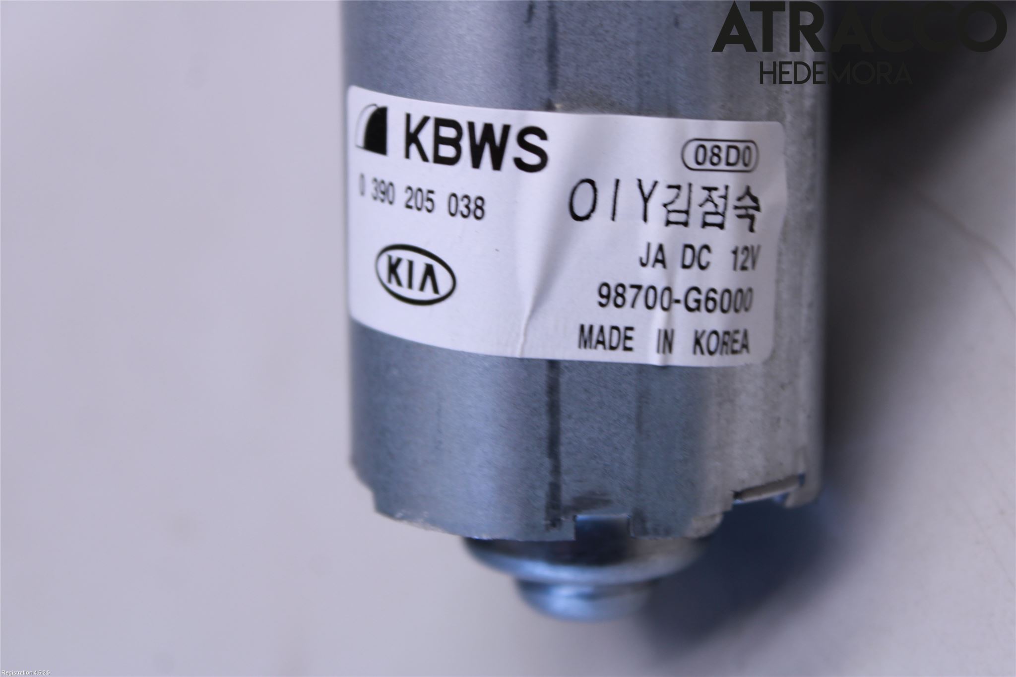 Kia PICANTO 17- Torkarmotor Baklucka