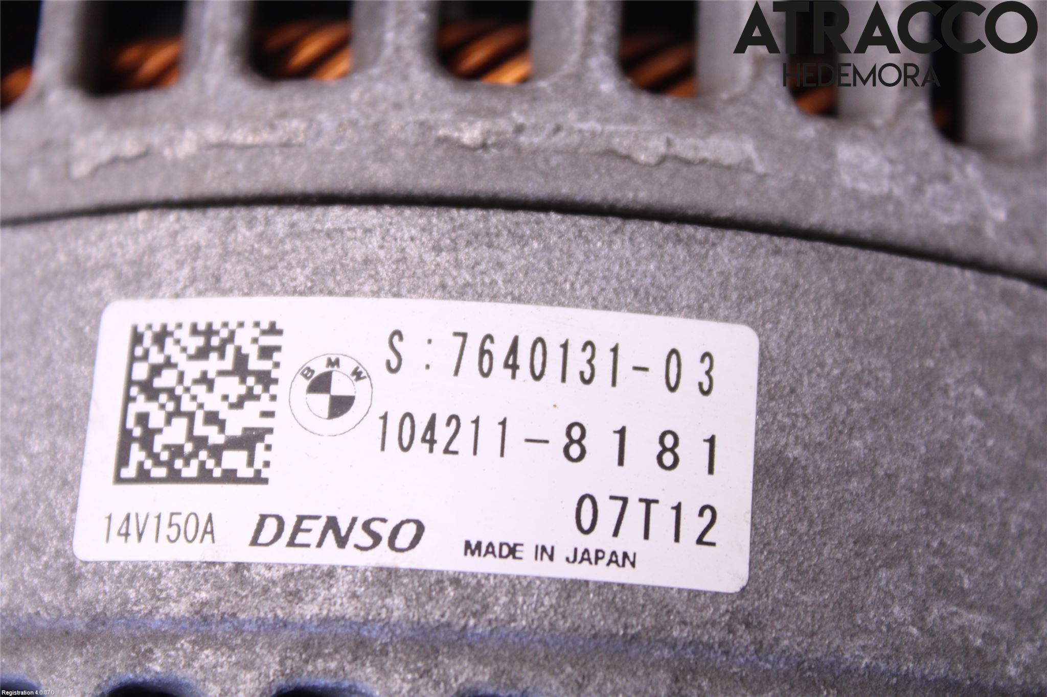 BMW 3 F30/F31/F80 12-19 Generator