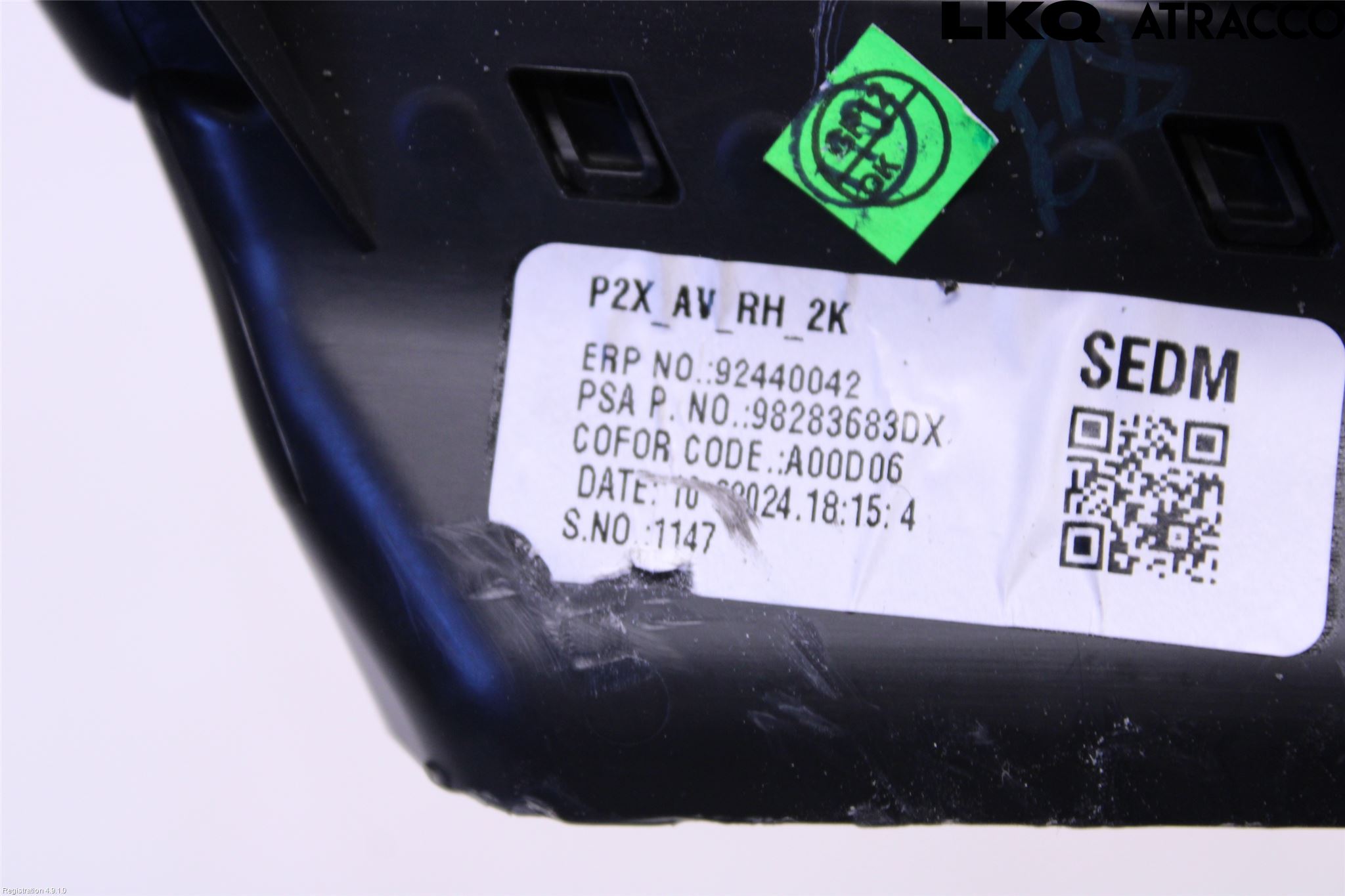 Peugeot 2008/E-2008 20- Defrosterkanal-Munstycke