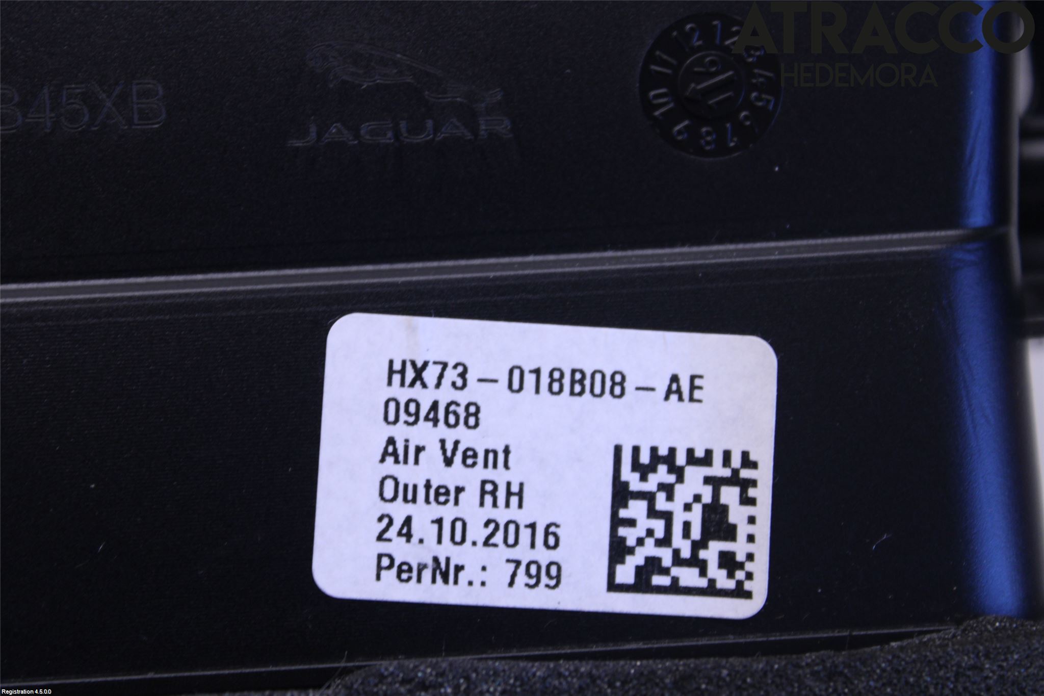 Jaguar F-PACE Defrosterkanal-Munstycke