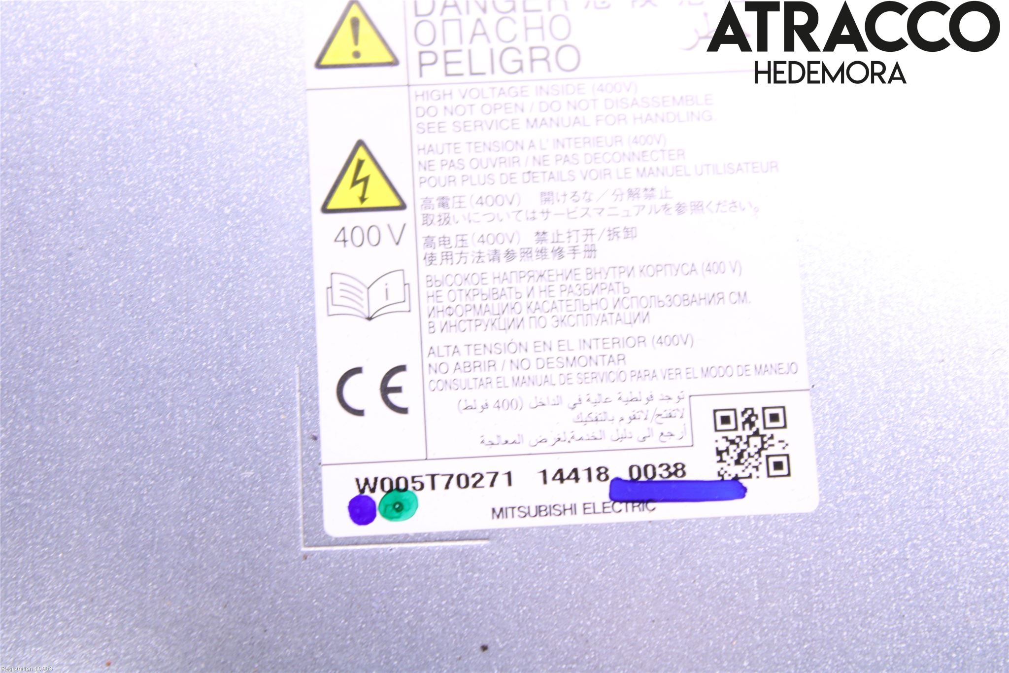 Mitsubishi OUTLANDER 13-21 Batteriladdare Högspänning