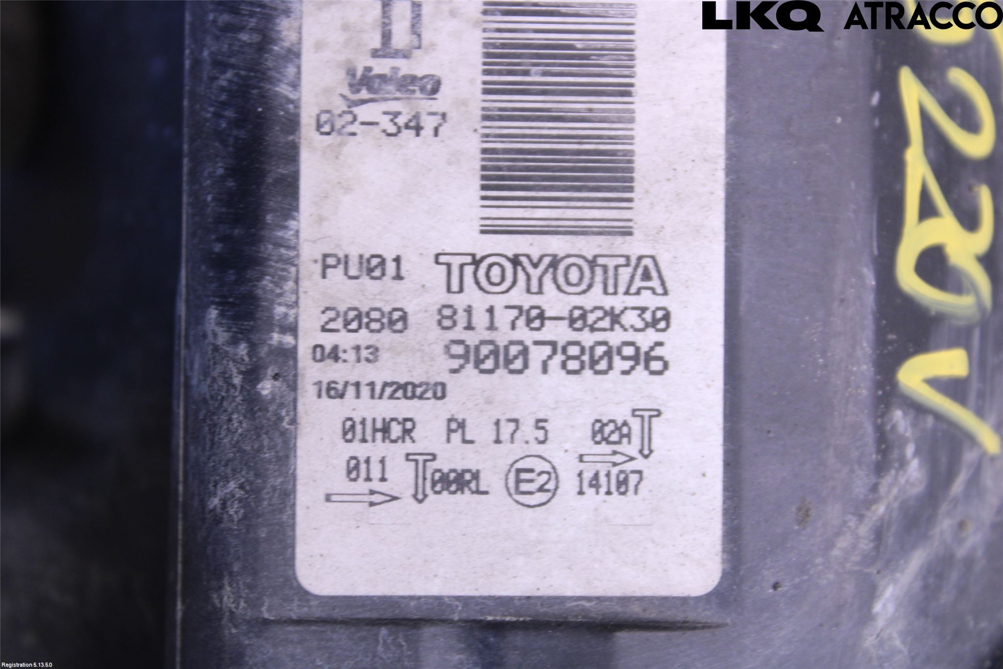 Toyota AURIS 13-19 Strålkastare Vänster