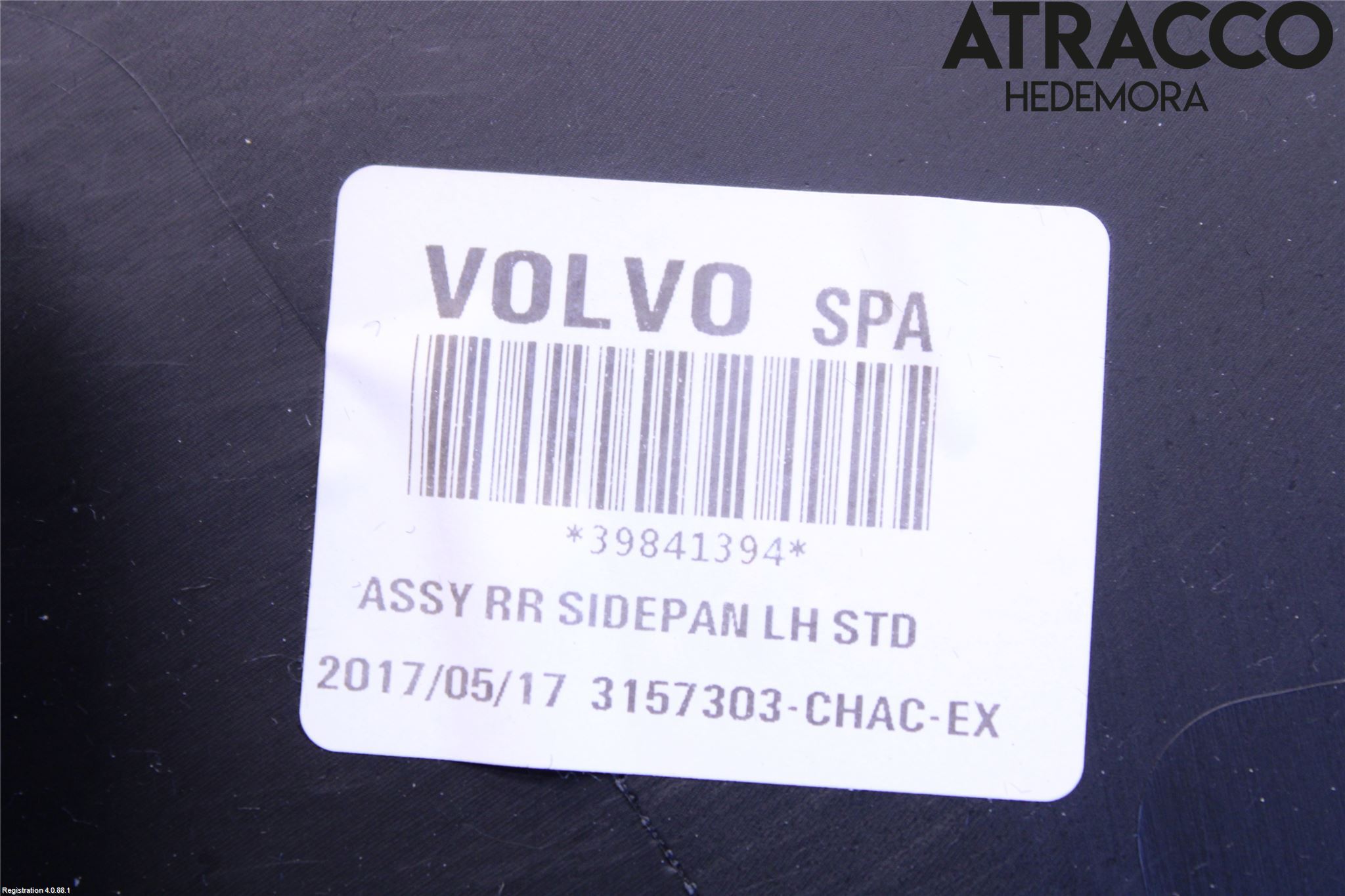 Volvo S90 17->> Inr Tunnelfack