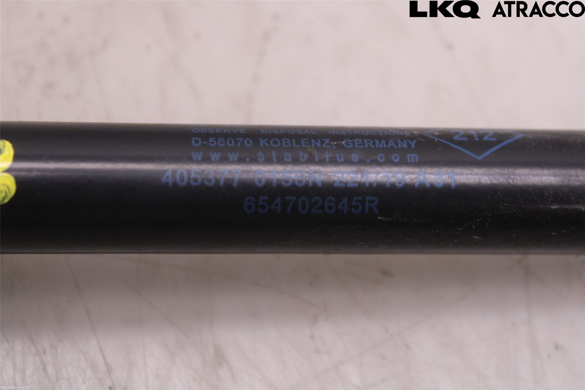 Dacia DUSTER 18-24 Gasfjäder Motorhuv