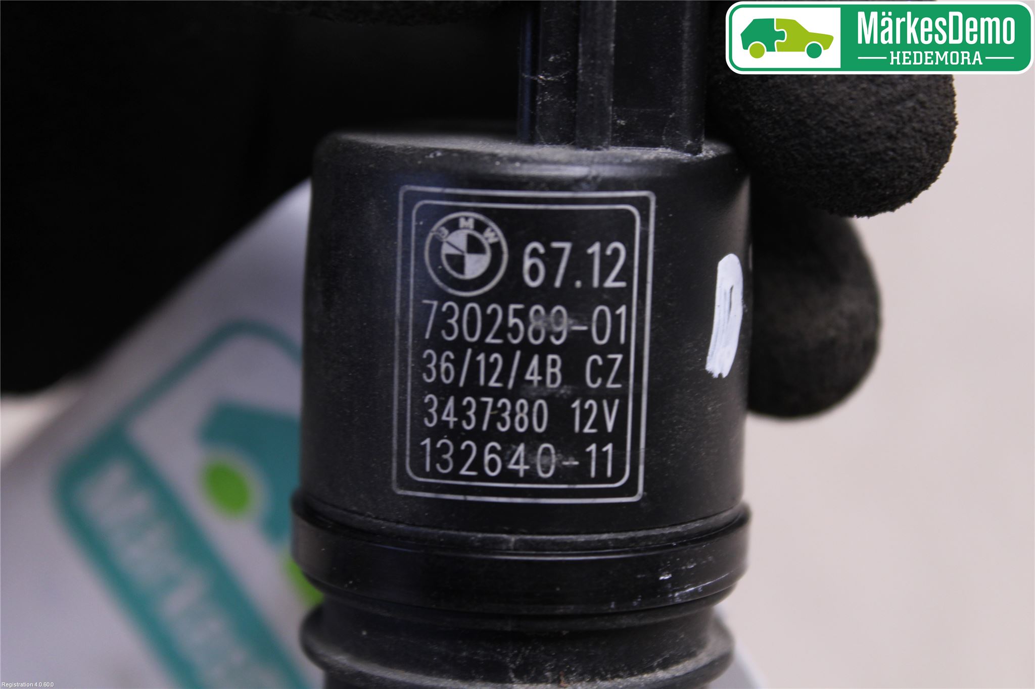 BMW 3 F30/F31/F80 12-19 Spolarpump Baklucka
