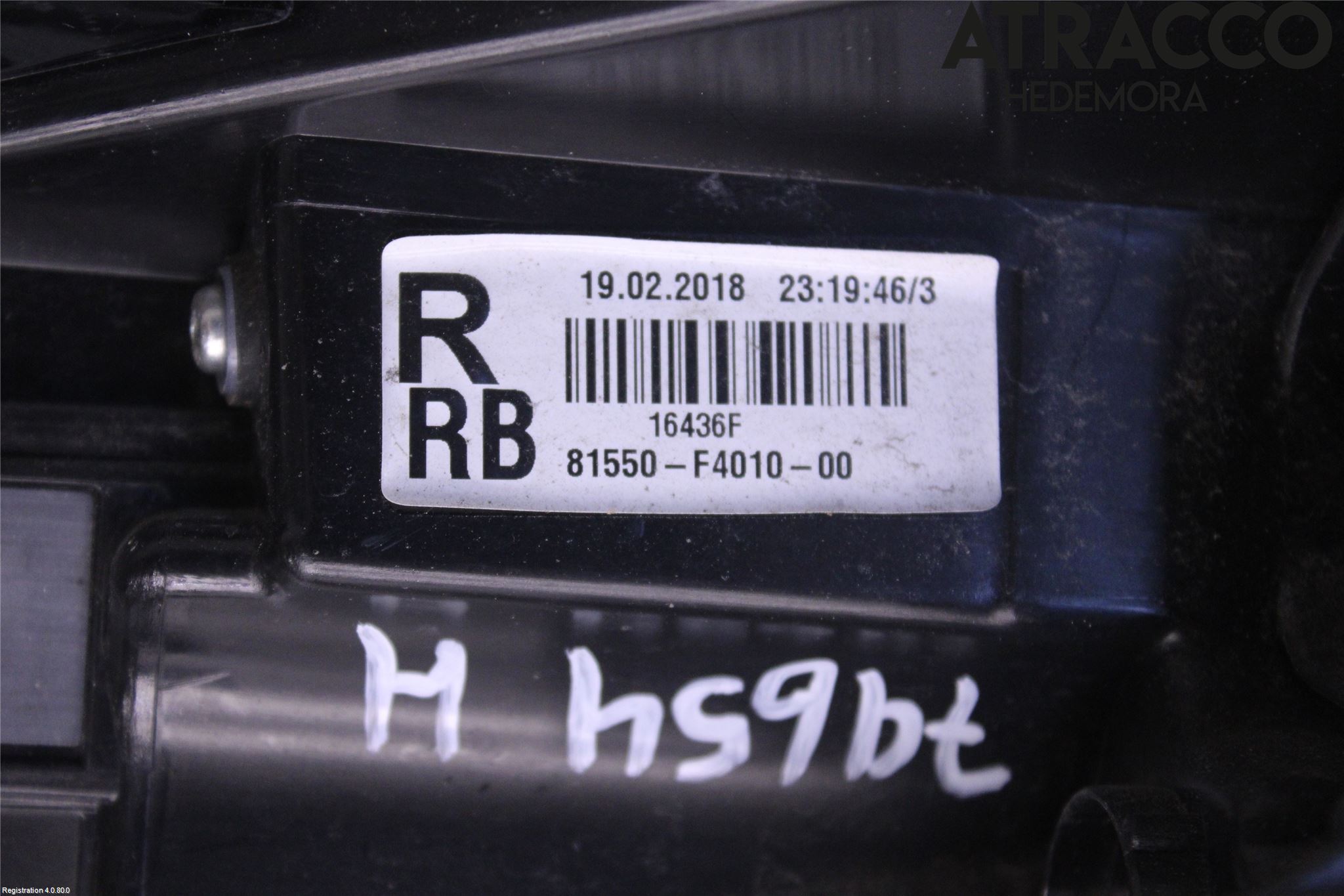 Toyota C-HR 16-23 Bakljus Höger