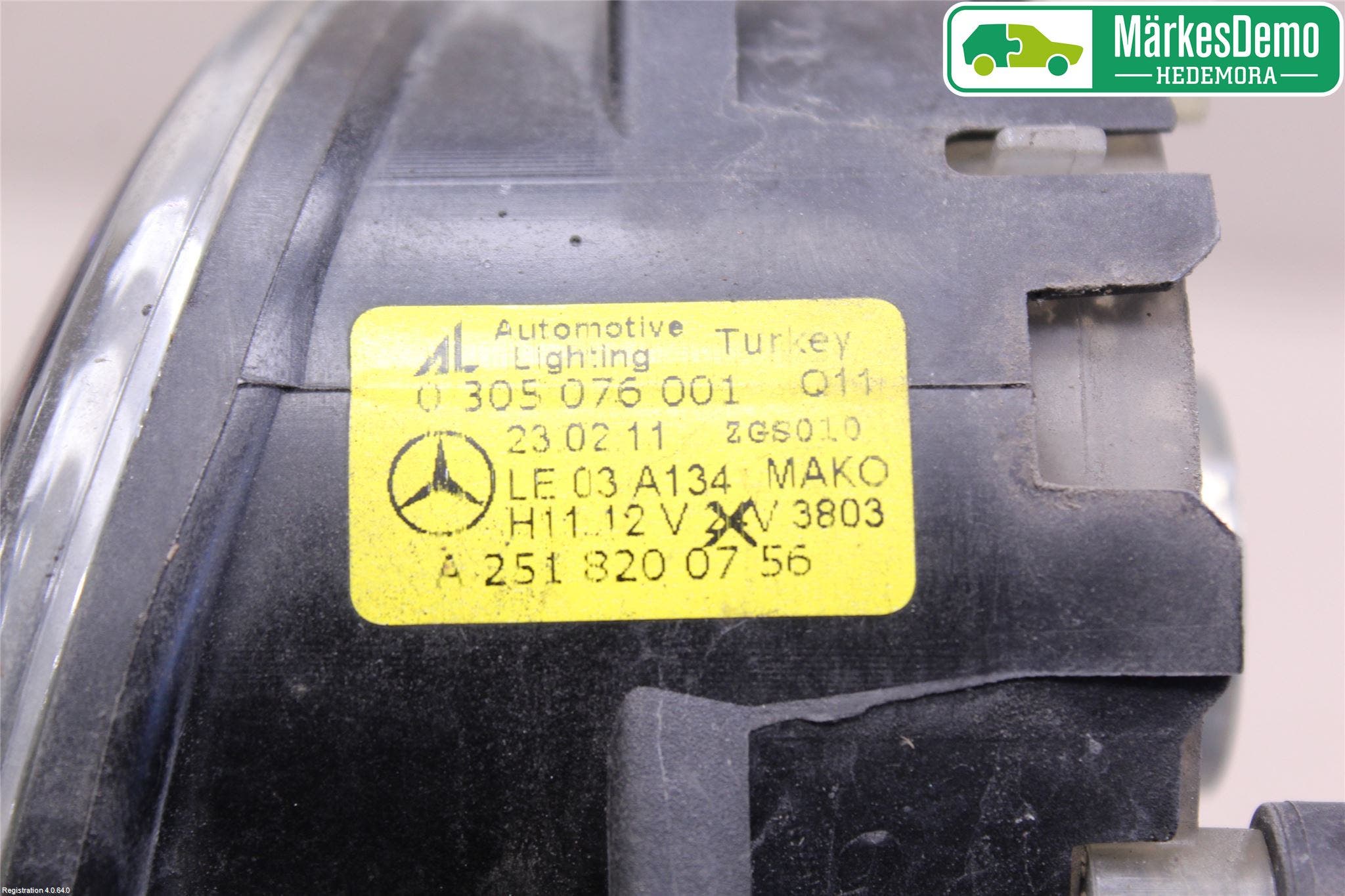 Mercedes-Benz MB B-KLASS (W245) 05-12 Dimljus-Varselljus Fram