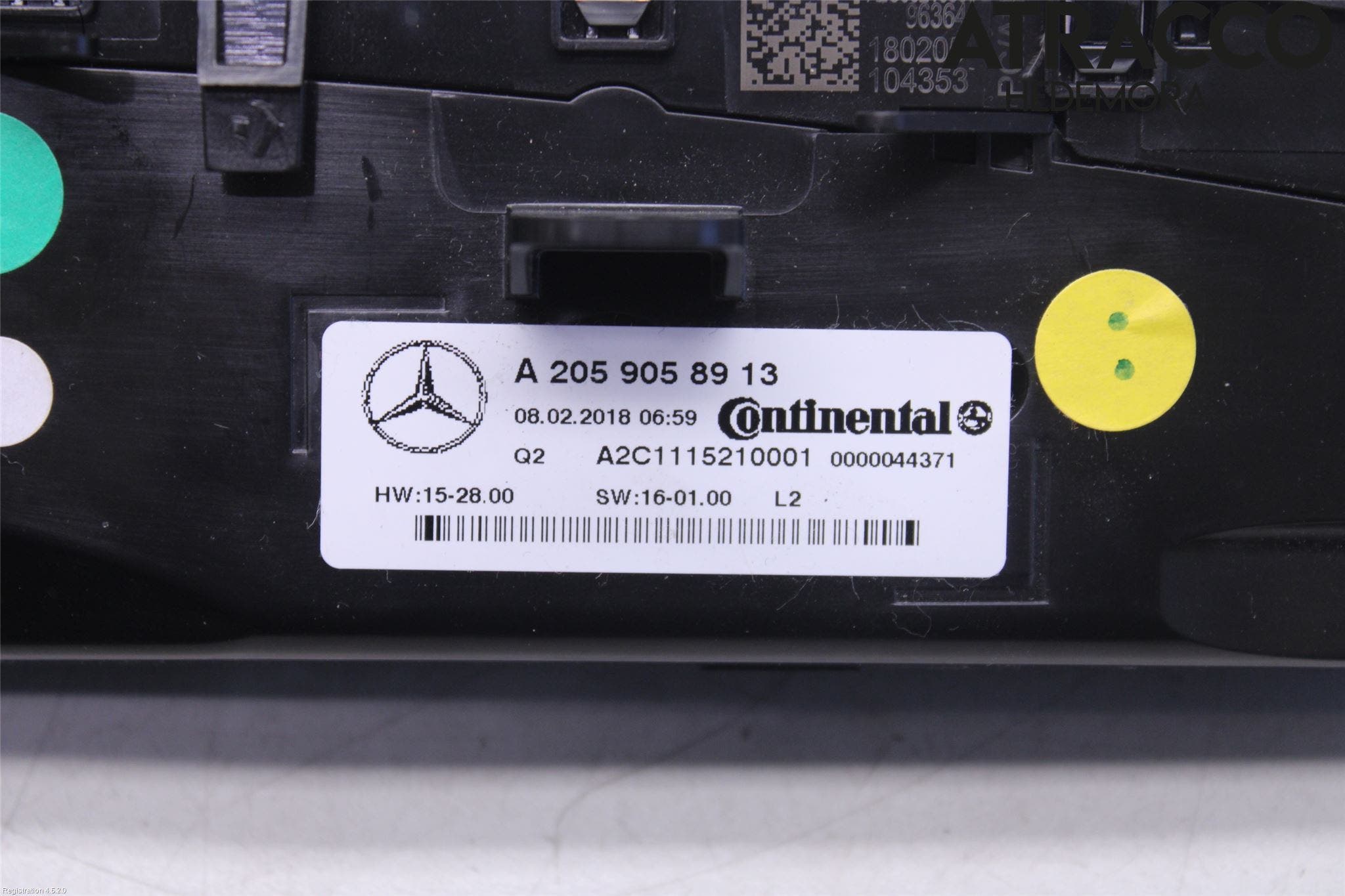 MB GLC-KLASS (X253/C253) 15-22 Ac Styrenhet Ac Manöveren