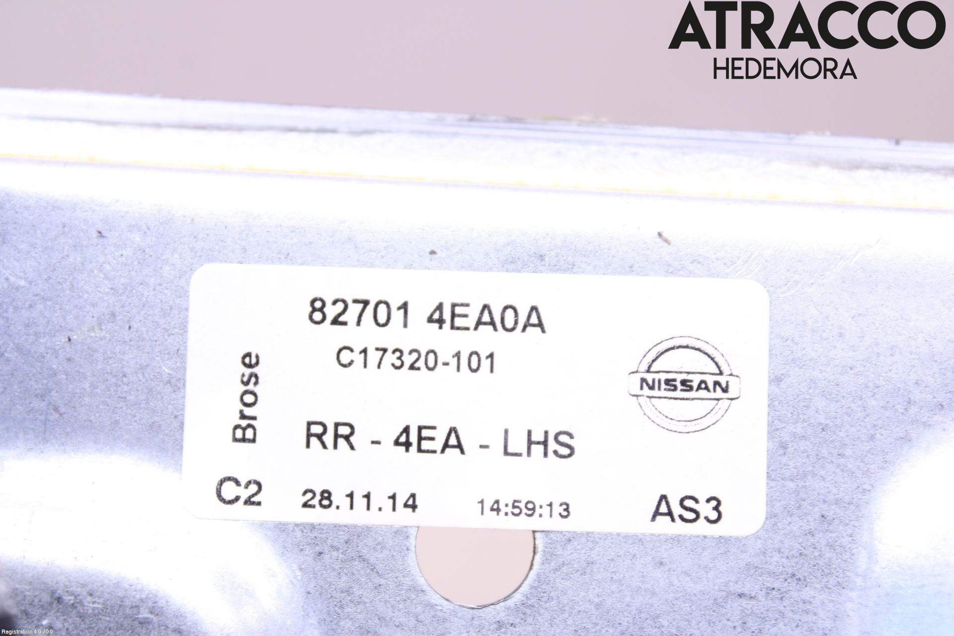 Nissan QASHQAI 14-17 Fönsterhiss El Kompl