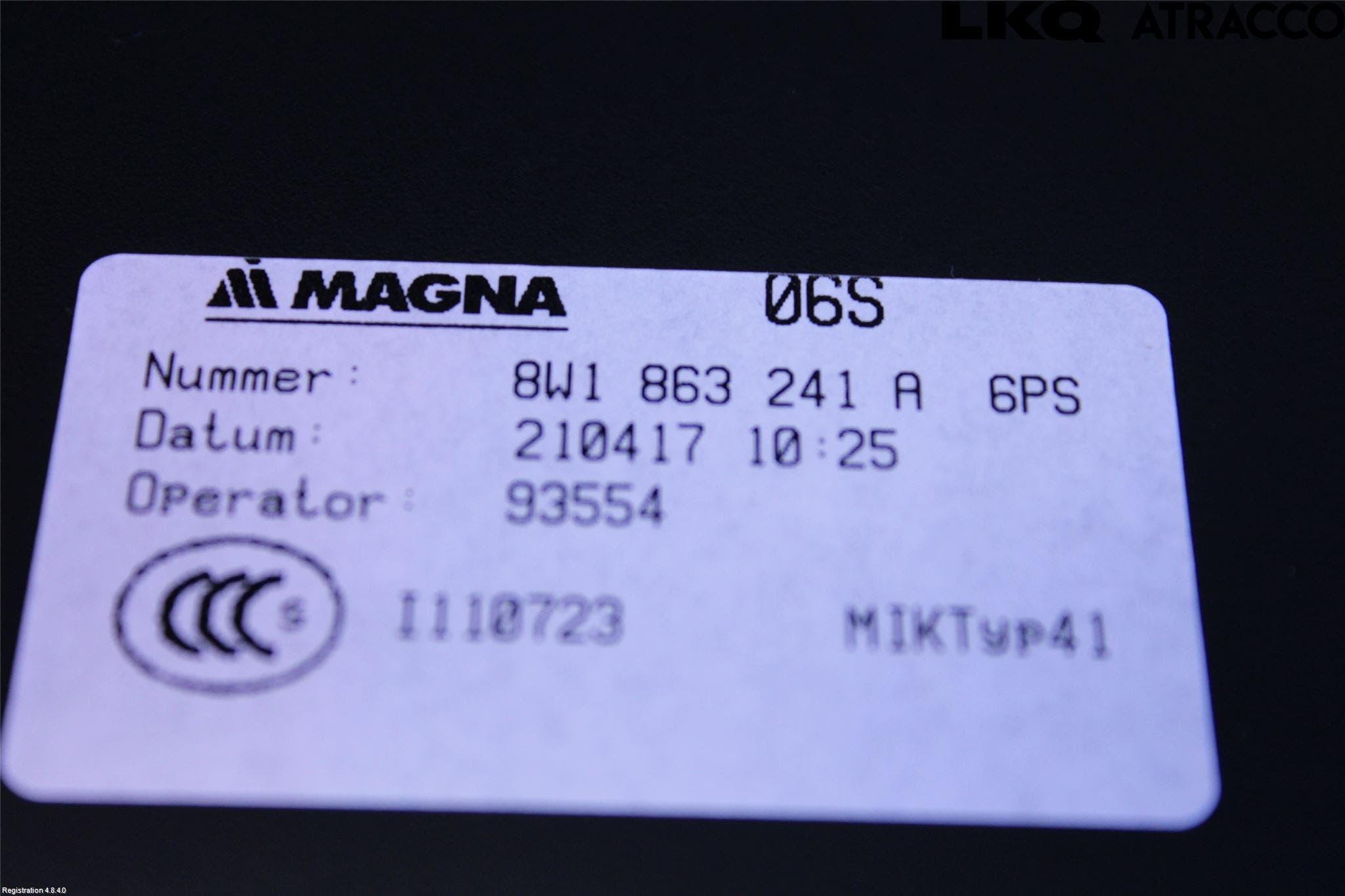 Audi A5 17- Inr Tunnelfack