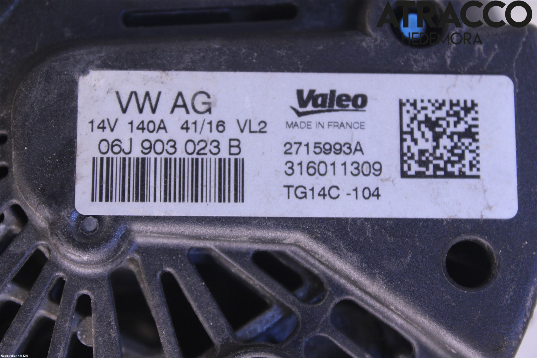 Volkswagen VW TIGUAN 16-24 Generator