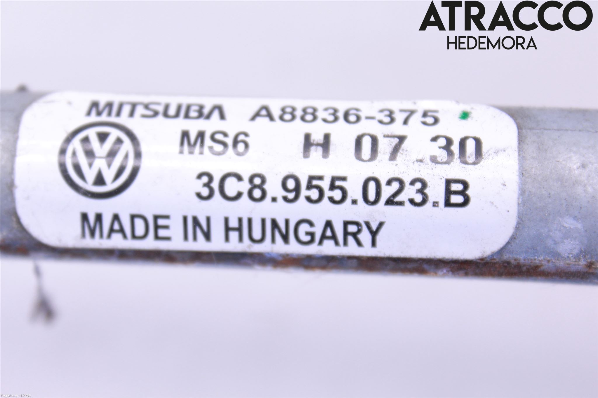 Volkswagen VW PASSAT CC 08-16 Torkarmekanism Vindruta
