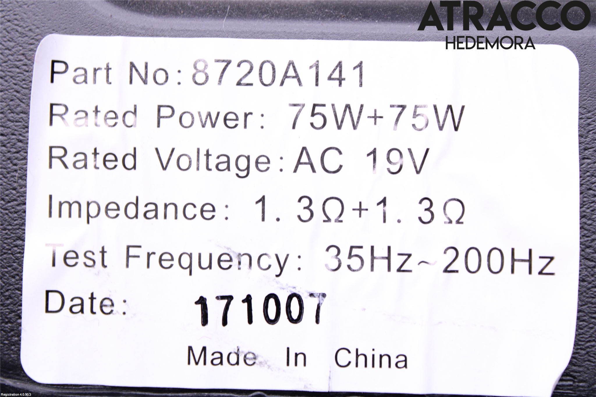 Mitsubishi OUTLANDER 13-21 Högtalare