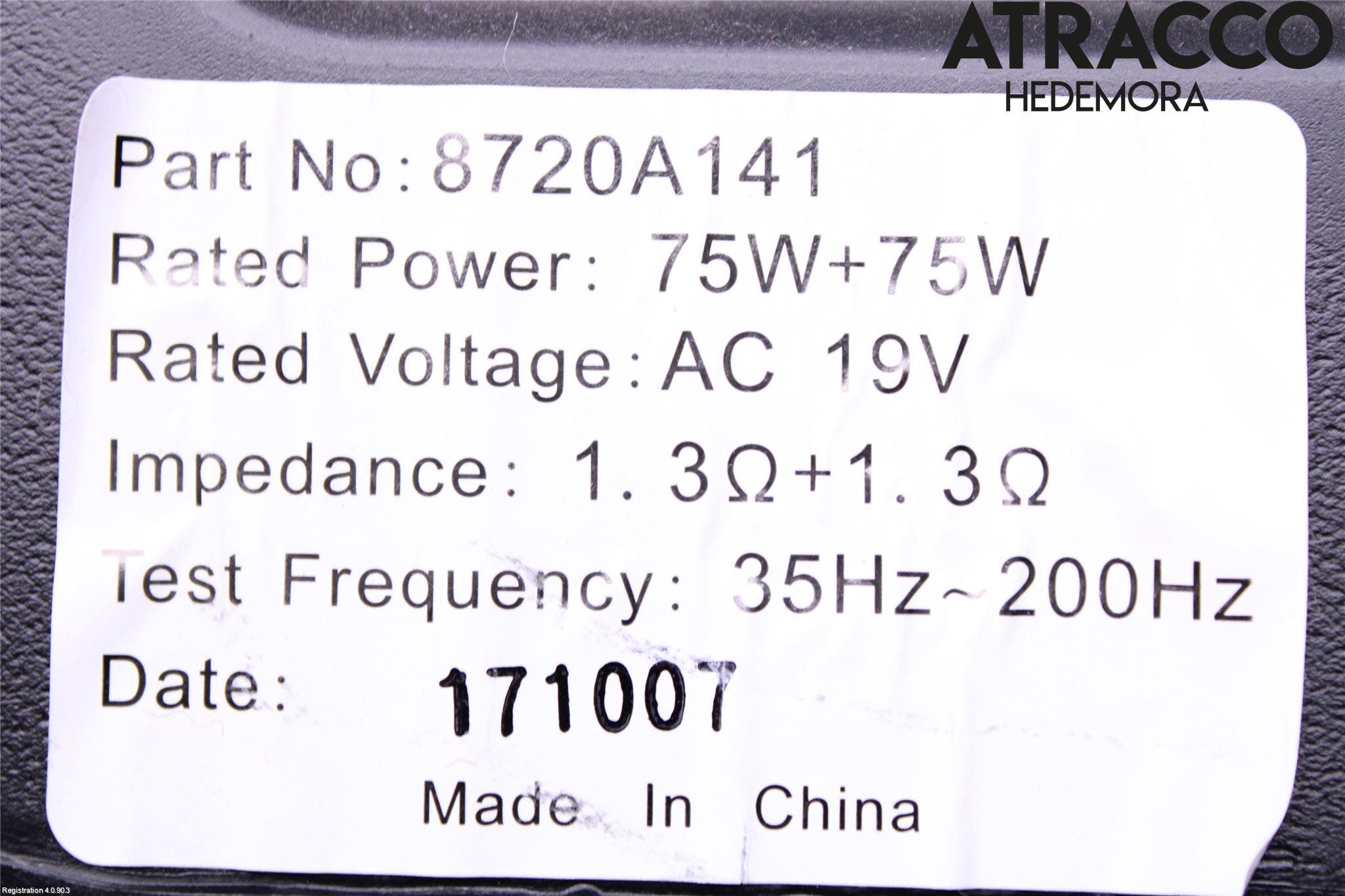 Mitsubishi OUTLANDER 13-21 Högtalare