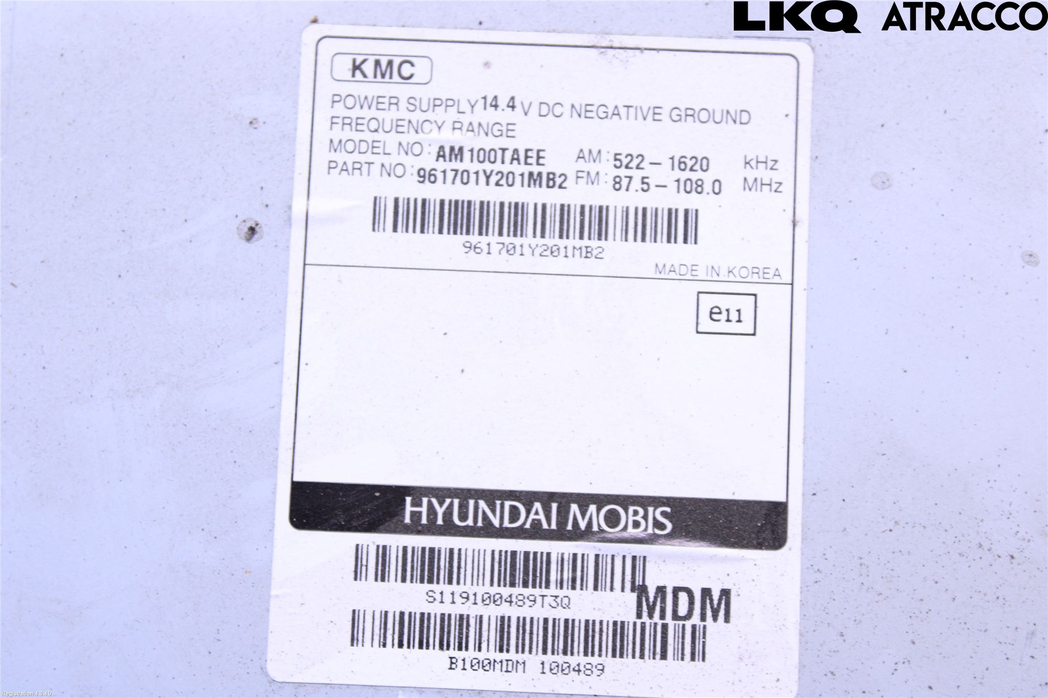 Kia PICANTO 12-17 Cd Radio - Multimediapanel