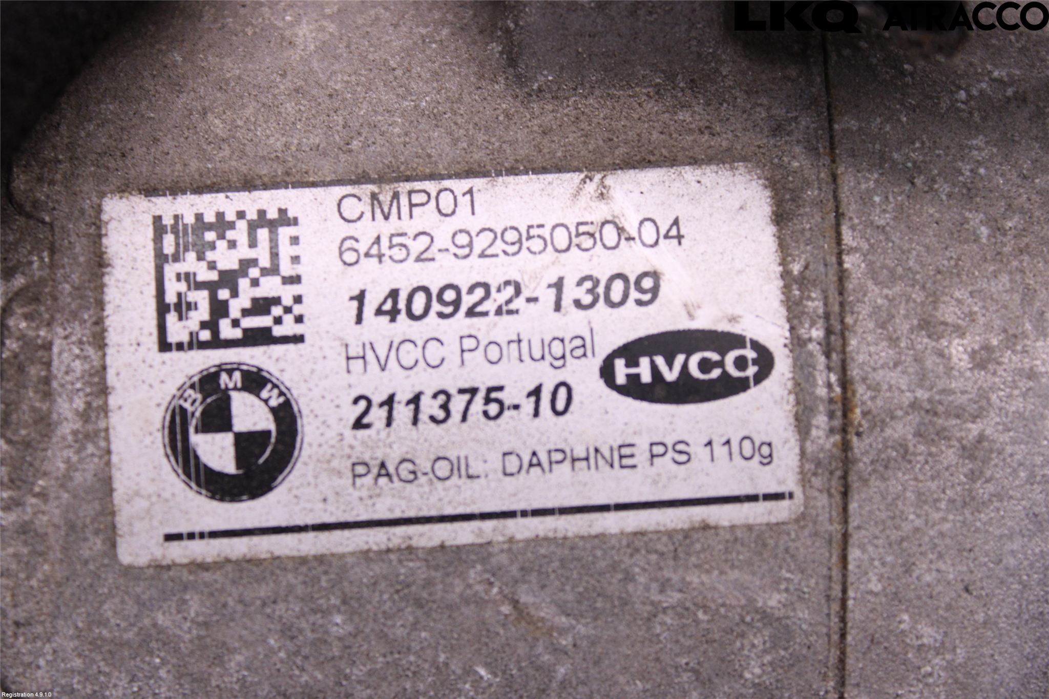 BMW 5 F10/F11/F18 09-17 Ac Kompressor