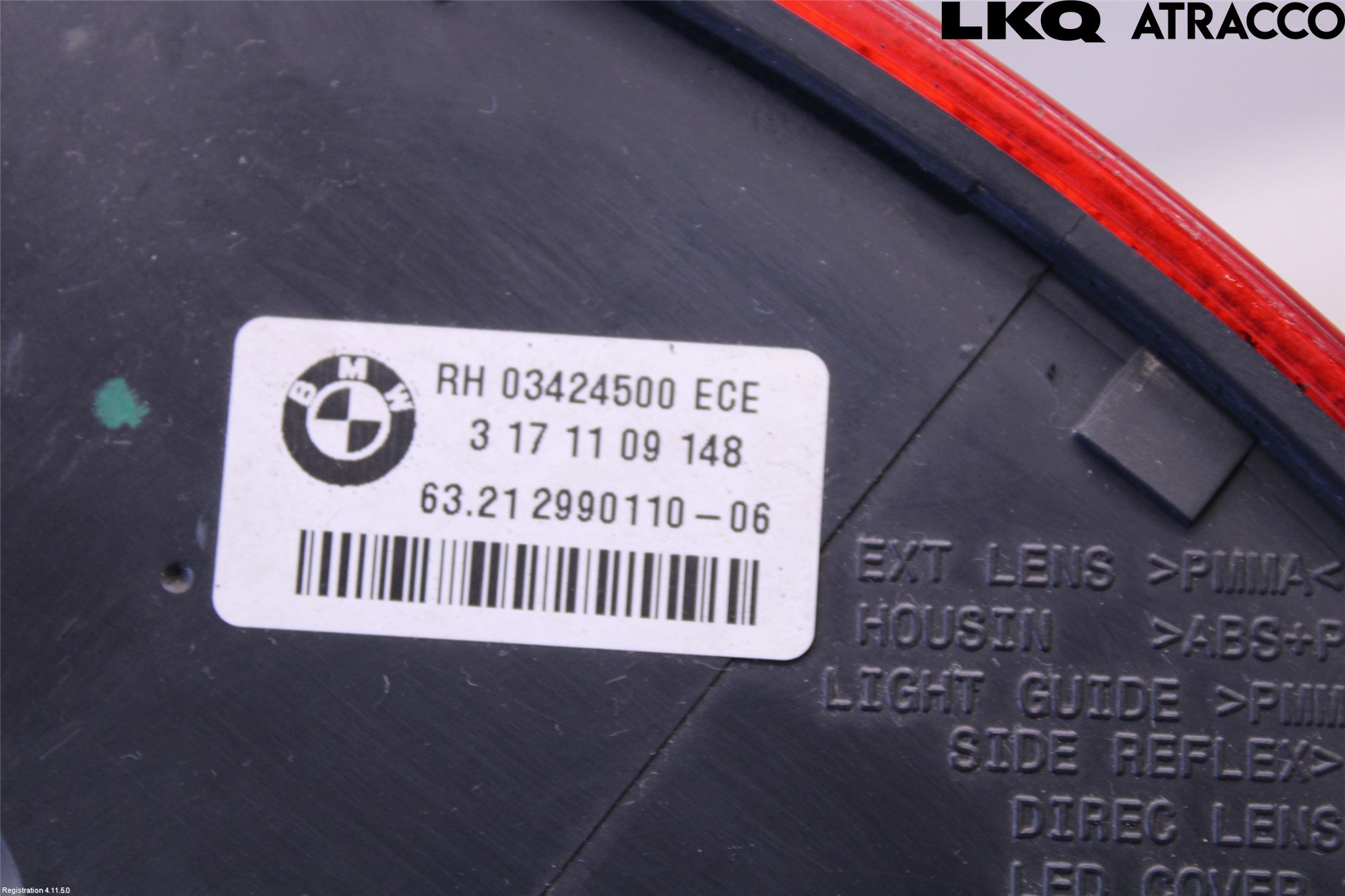 BMW X1 E84 10-15 Bakljus Höger