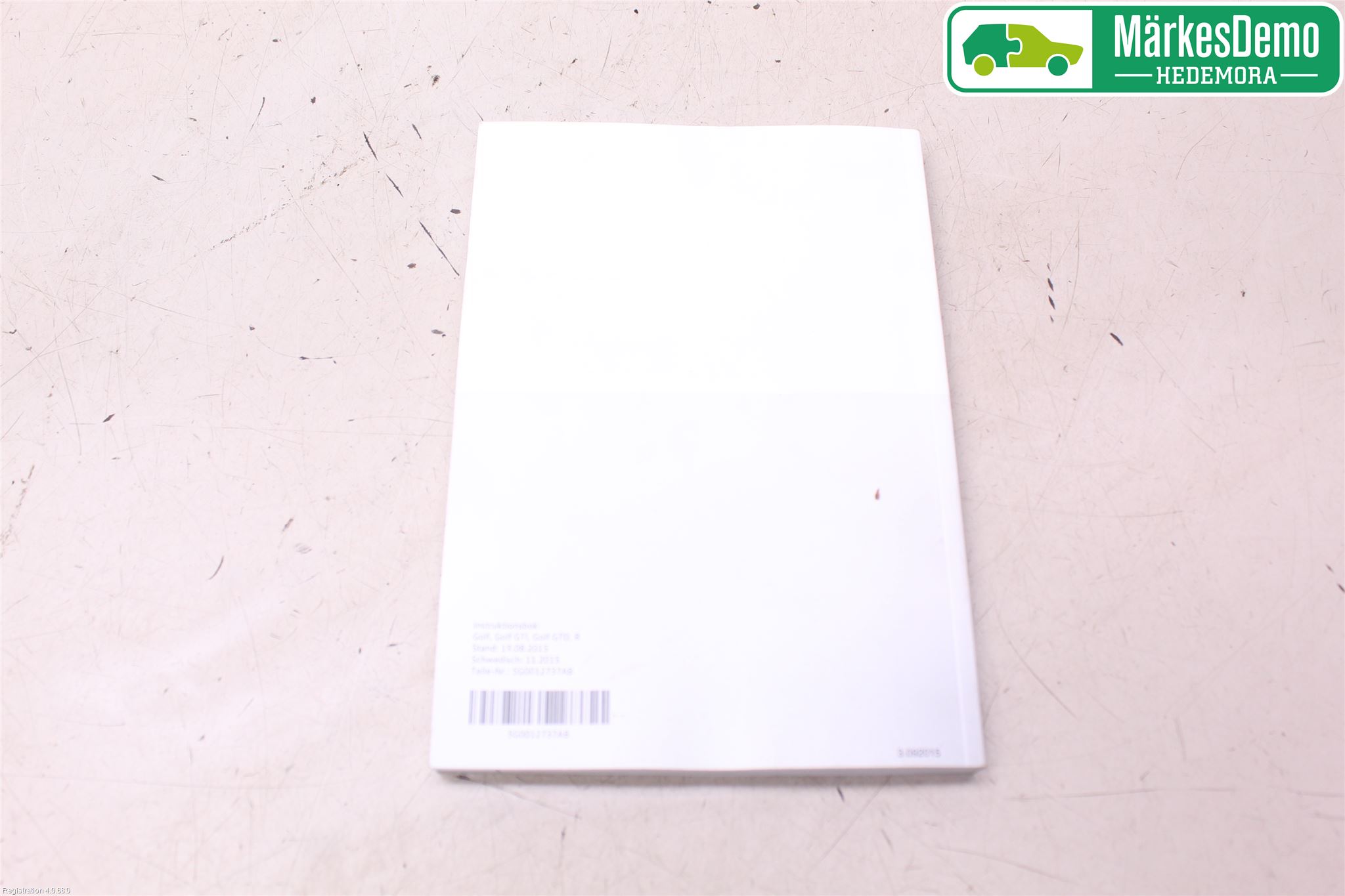 Volkswagen VW GOLF / E-GOLF VII 13-20 Instruktionsbok