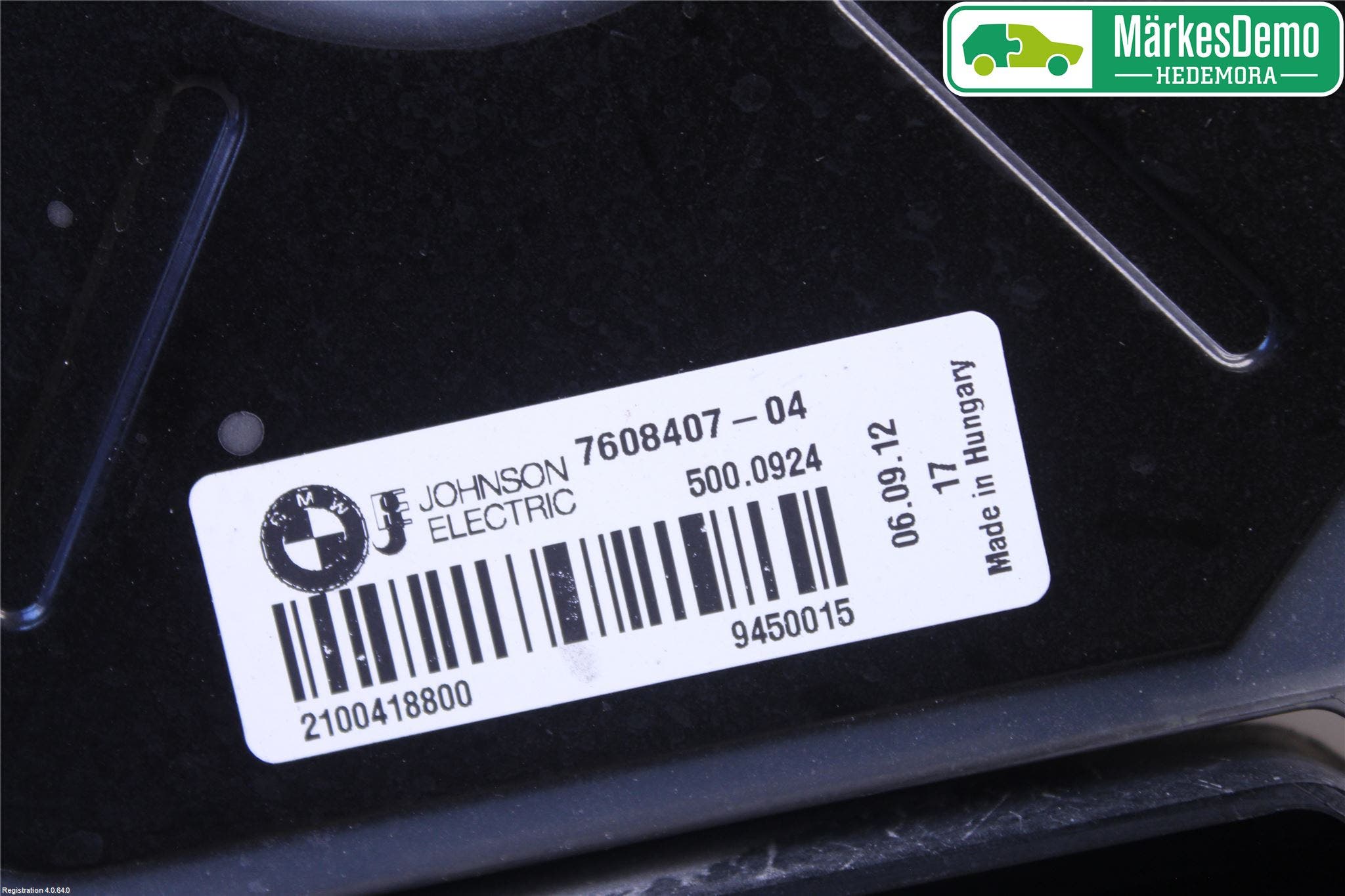 BMW 3 F30/F31/F80 12-19 Kylfläkt El