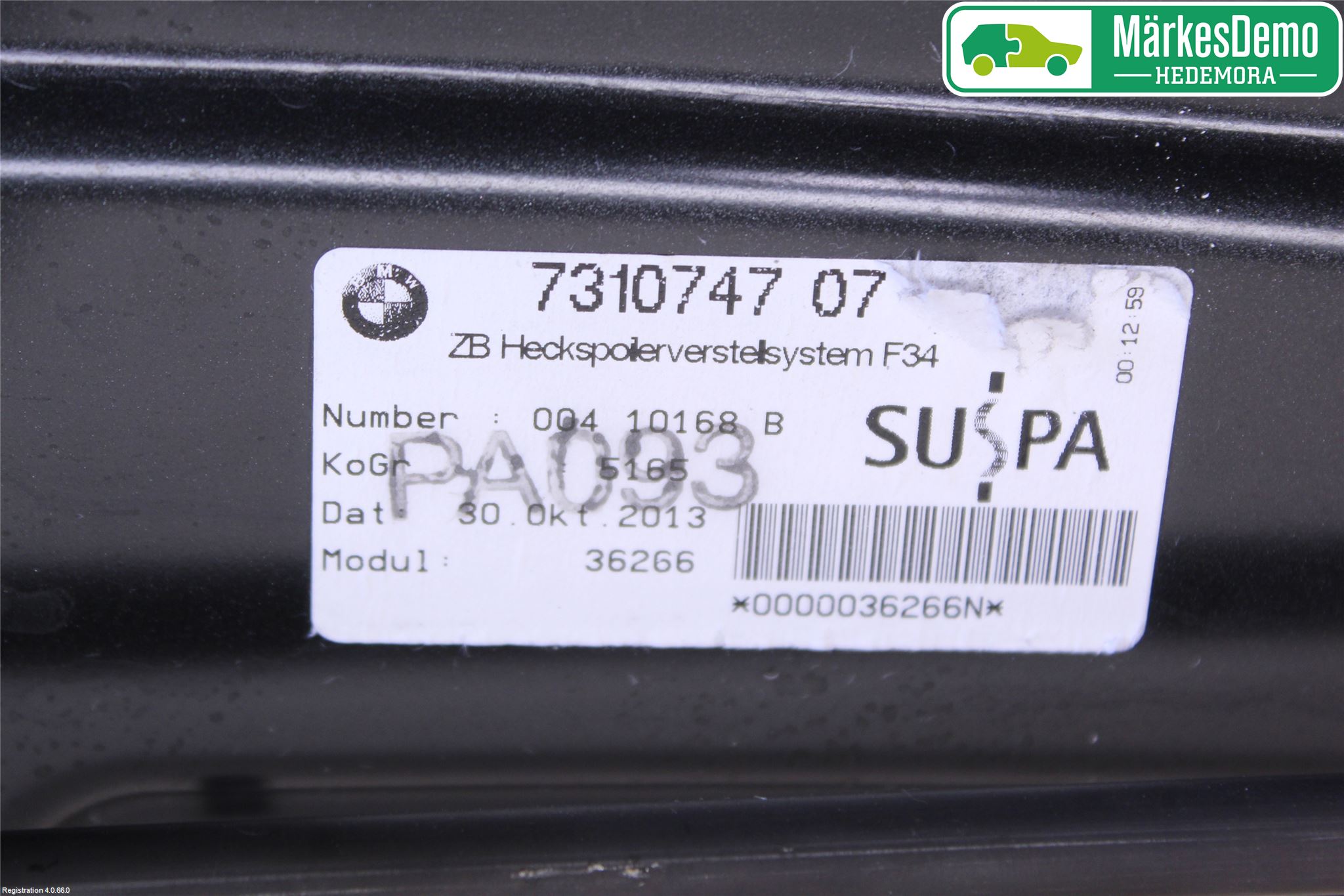 BMW 3 GT F34 13-19 Spoiler Baklucka