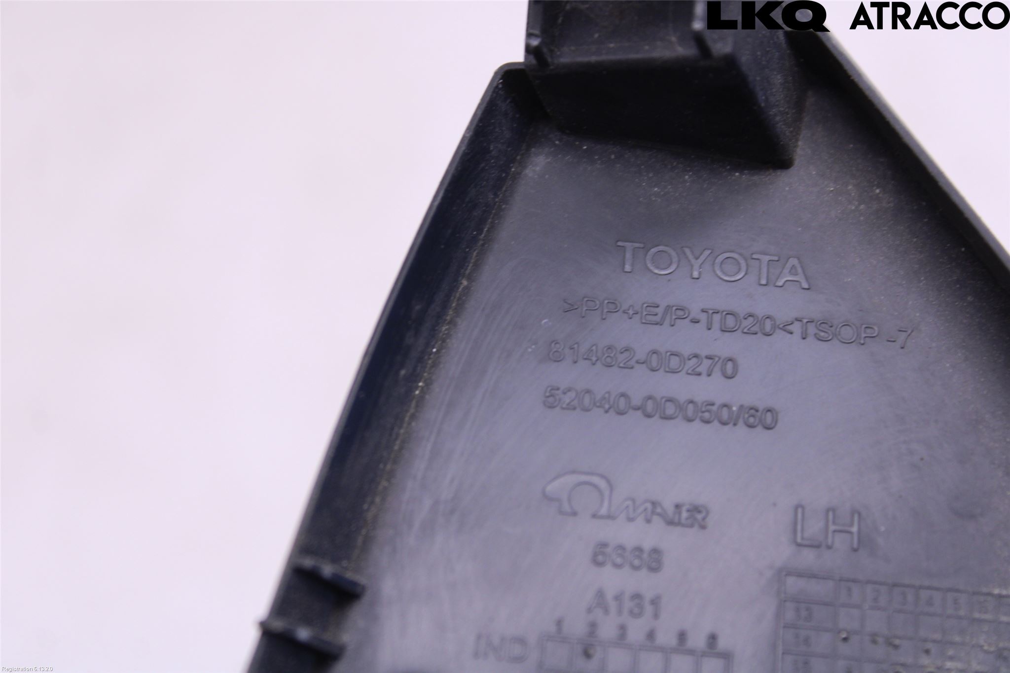Toyota YARIS XP130 15-20 Dimljussarg Fram