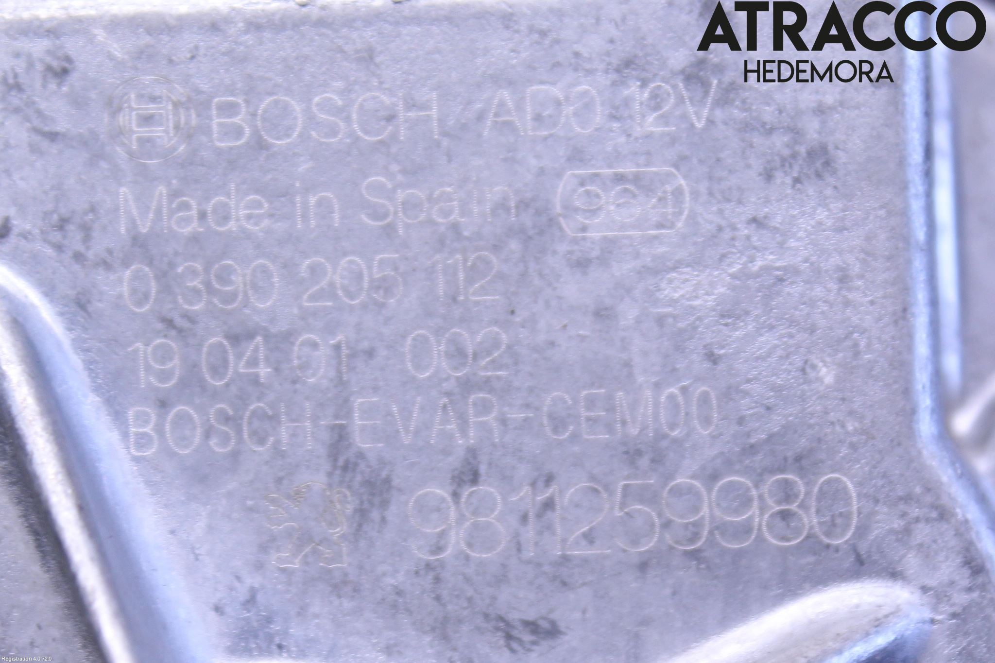 Peugeot 5008 17-24 Torkarmotor Baklucka