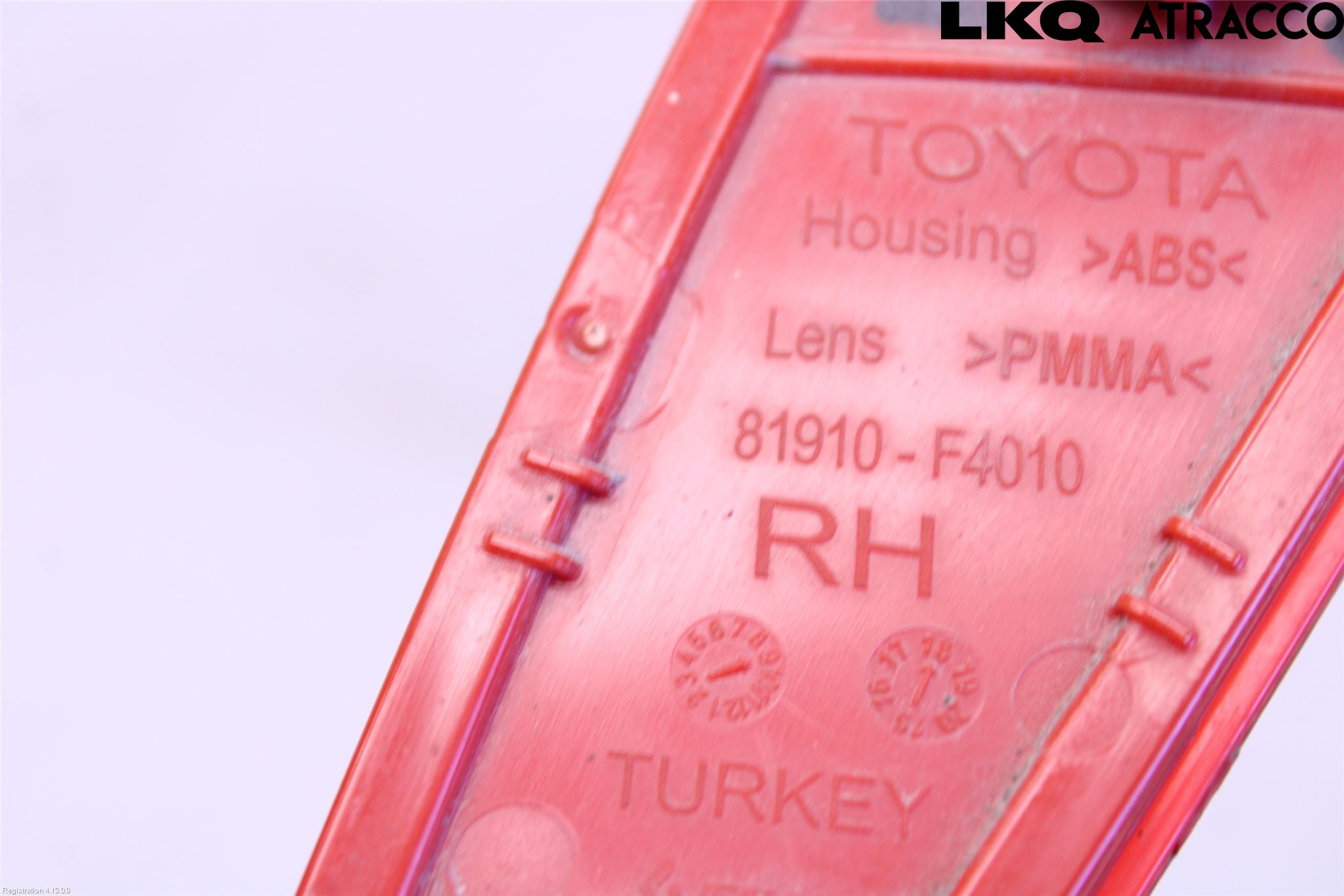 Toyota C-HR 16-23 Dimljus/Reflex Bak