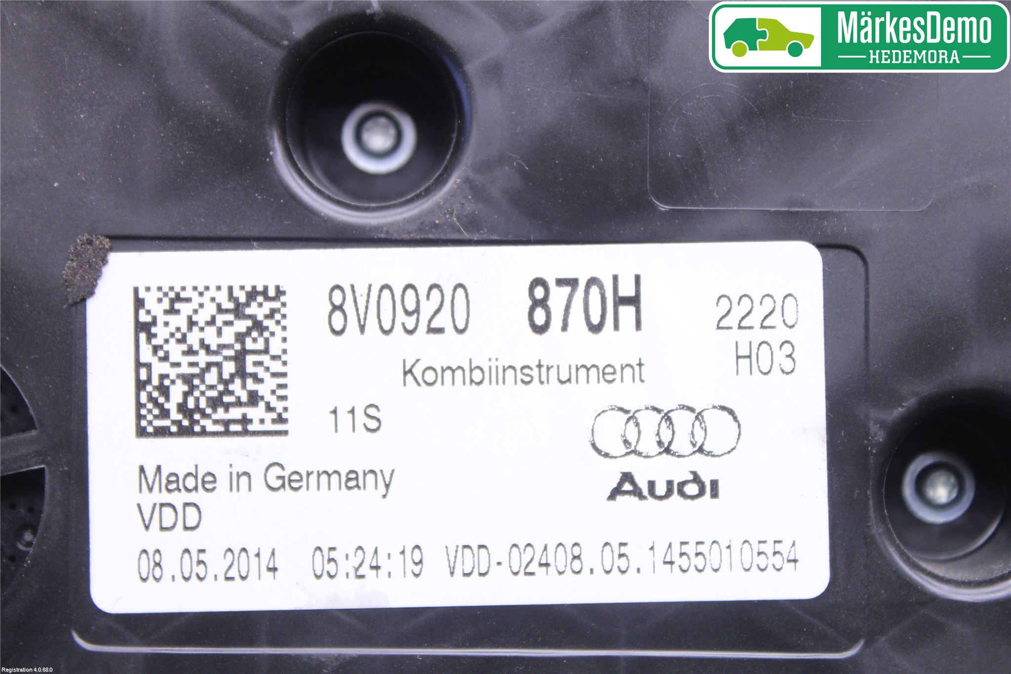 Audi A3/S3 8V 13-20 Instrument Komb