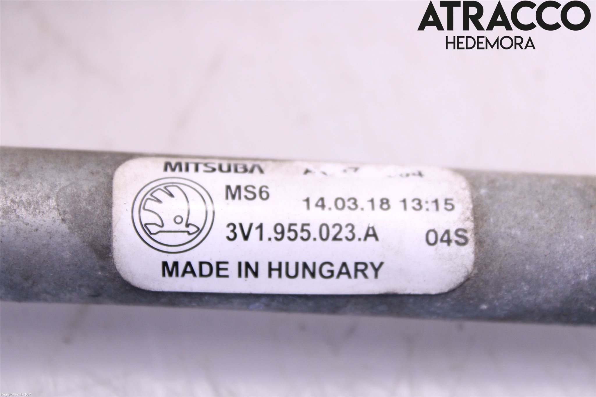 Skoda SUPERB 16-24 Torkarmekanism Vindruta