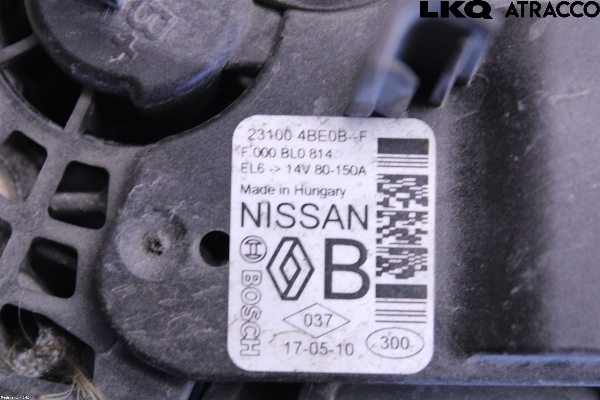 Nissan QASHQAI 14-17 Generator