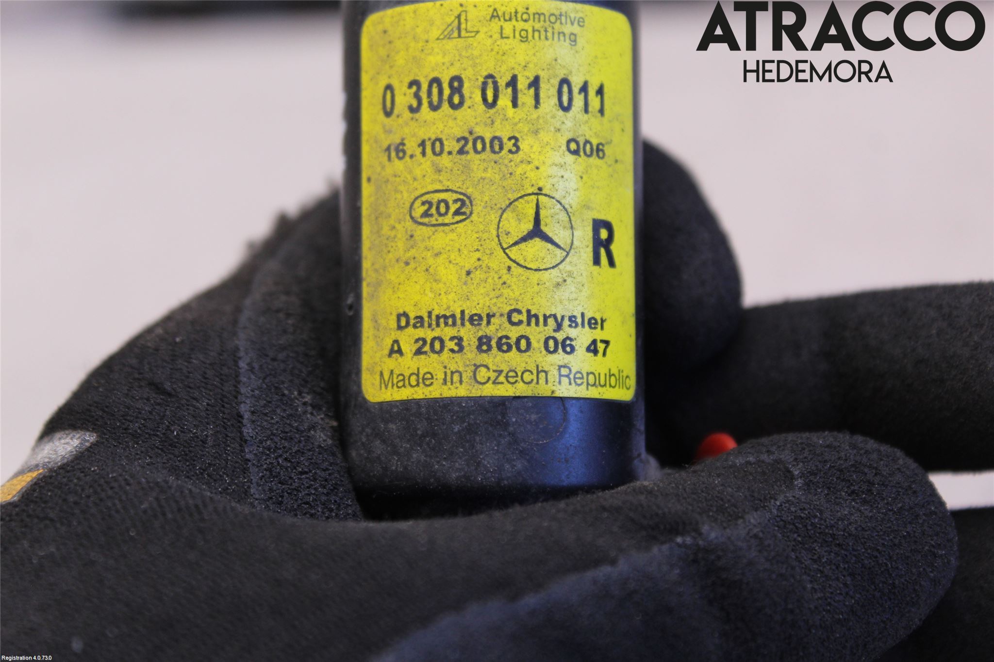 Mercedes-Benz MB C (203) 00-07 Spolarmunstycke Strålkastare