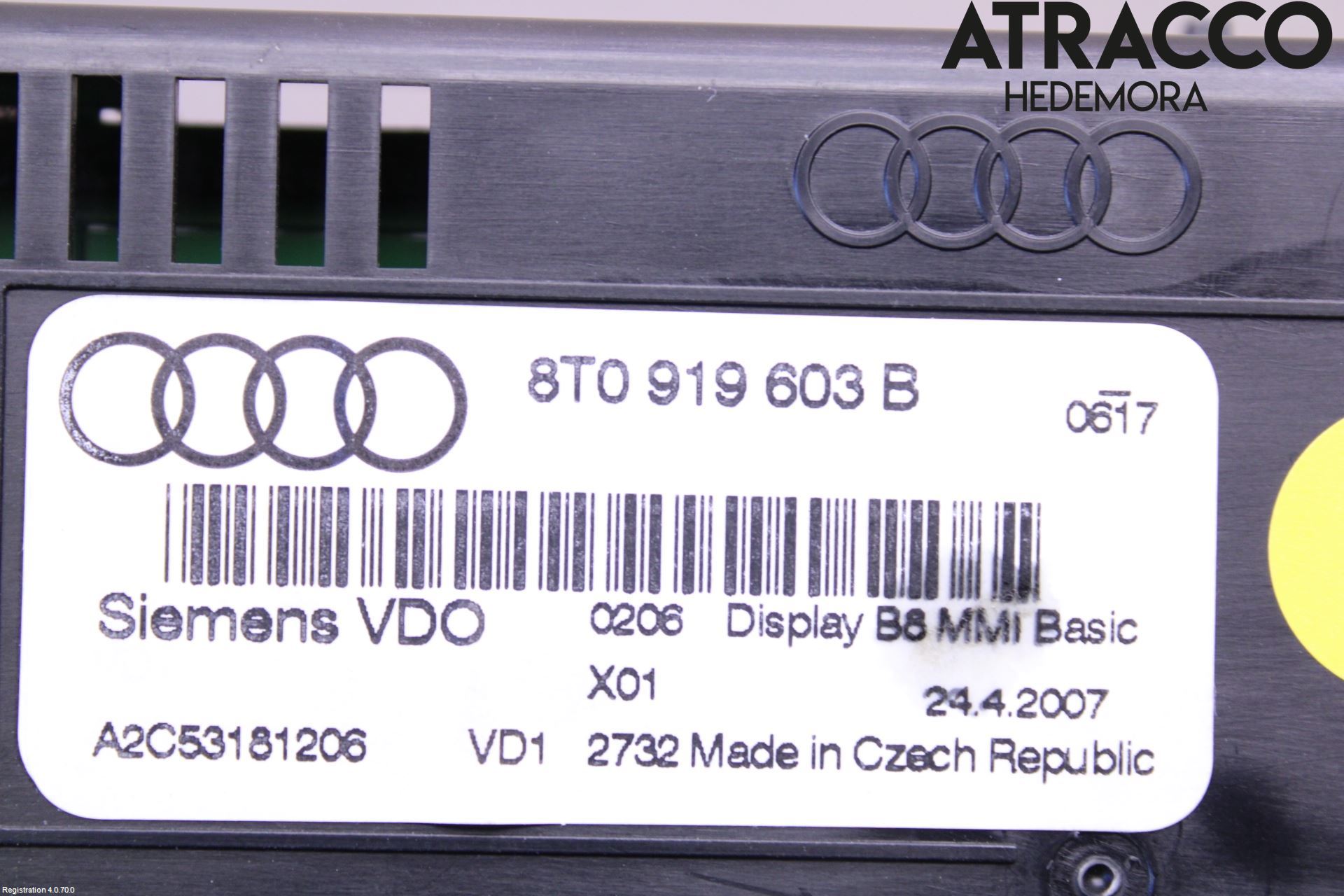 Audi A5 07-16 Cd Radio - Multimediapanel