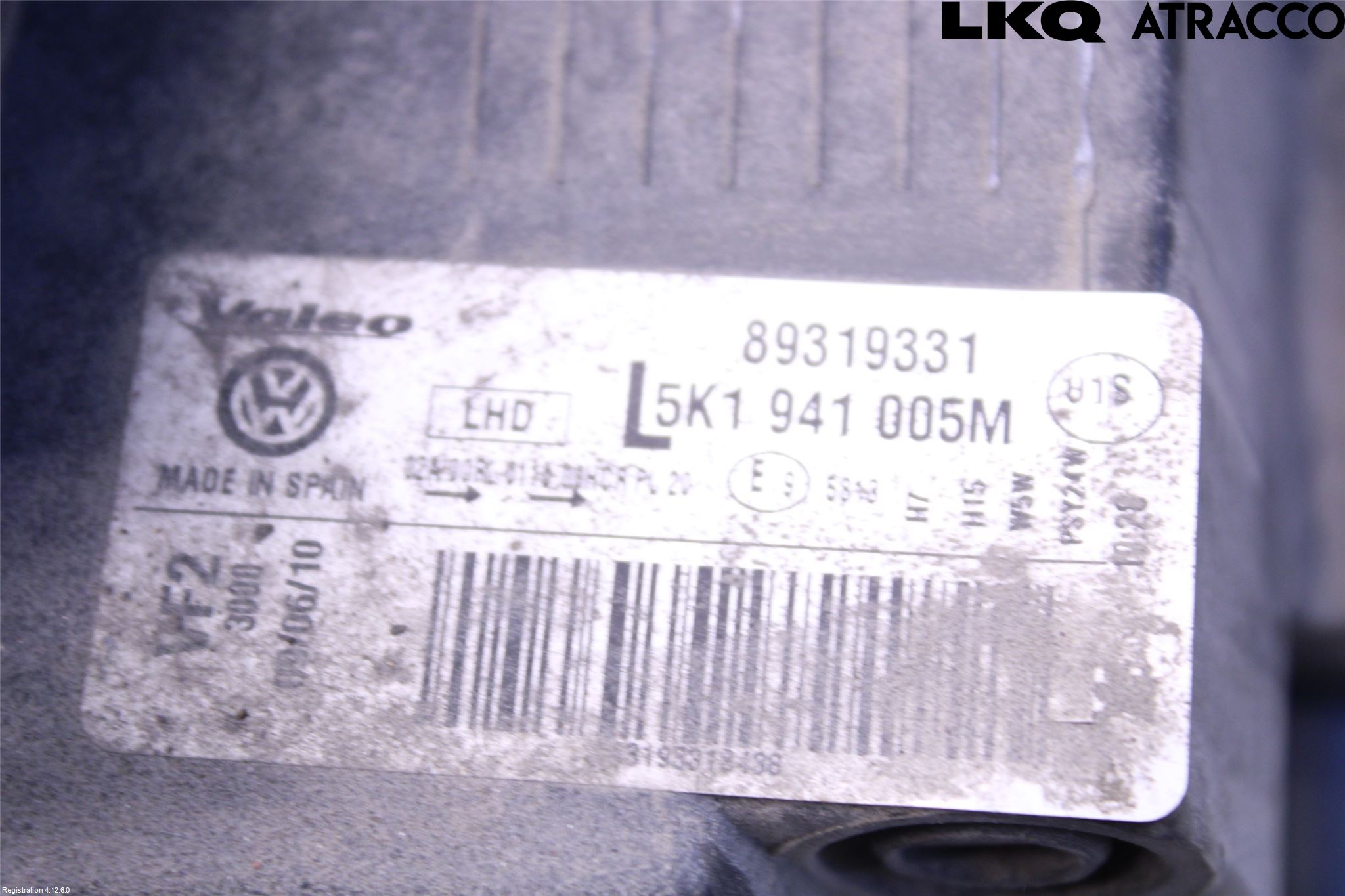 Volkswagen VW GOLF VI 09-13 Strålkastare Vänster