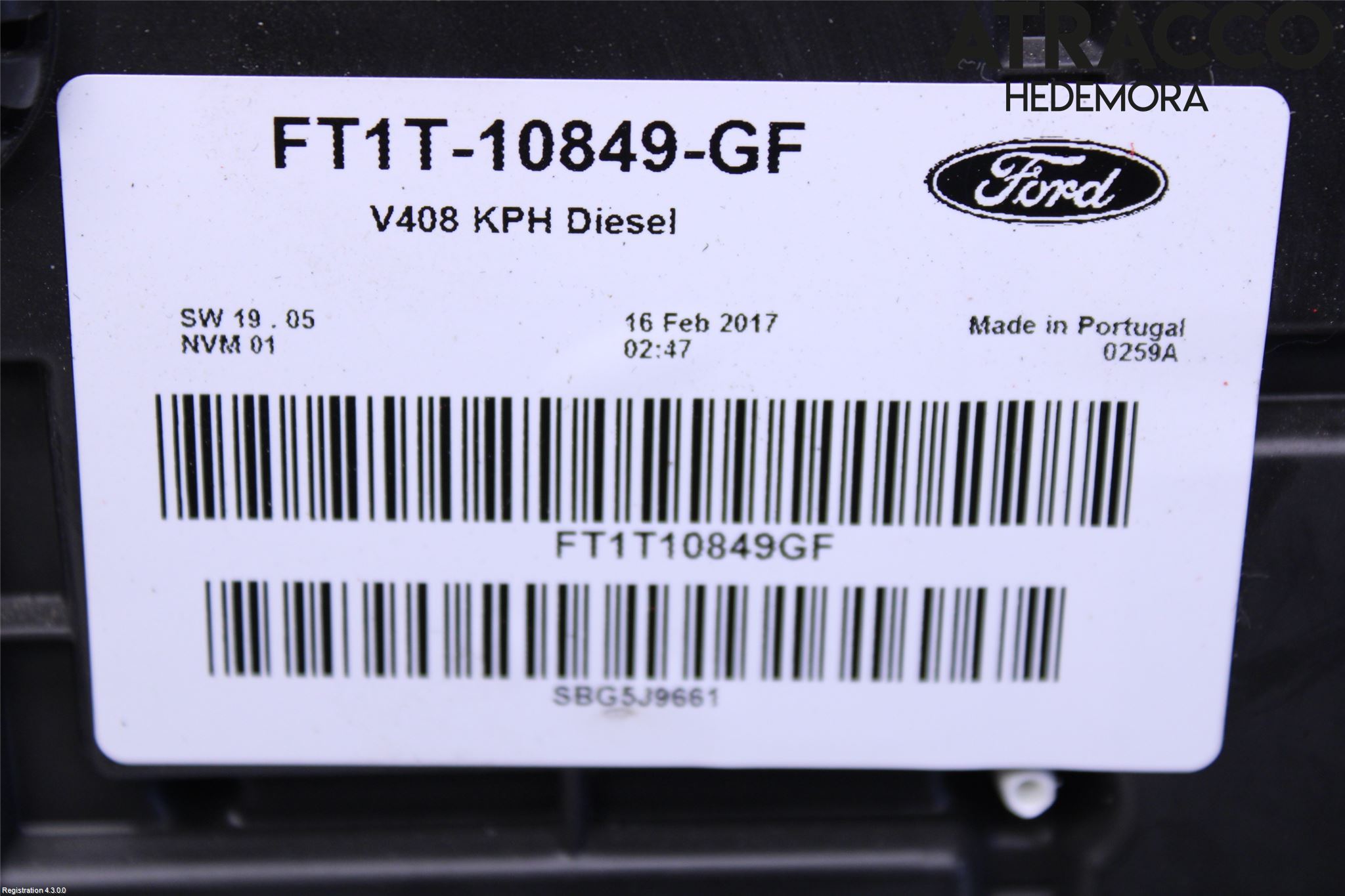 Ford TRANSIT/TOURNEO CONNECT 13-22 Instrument Komb