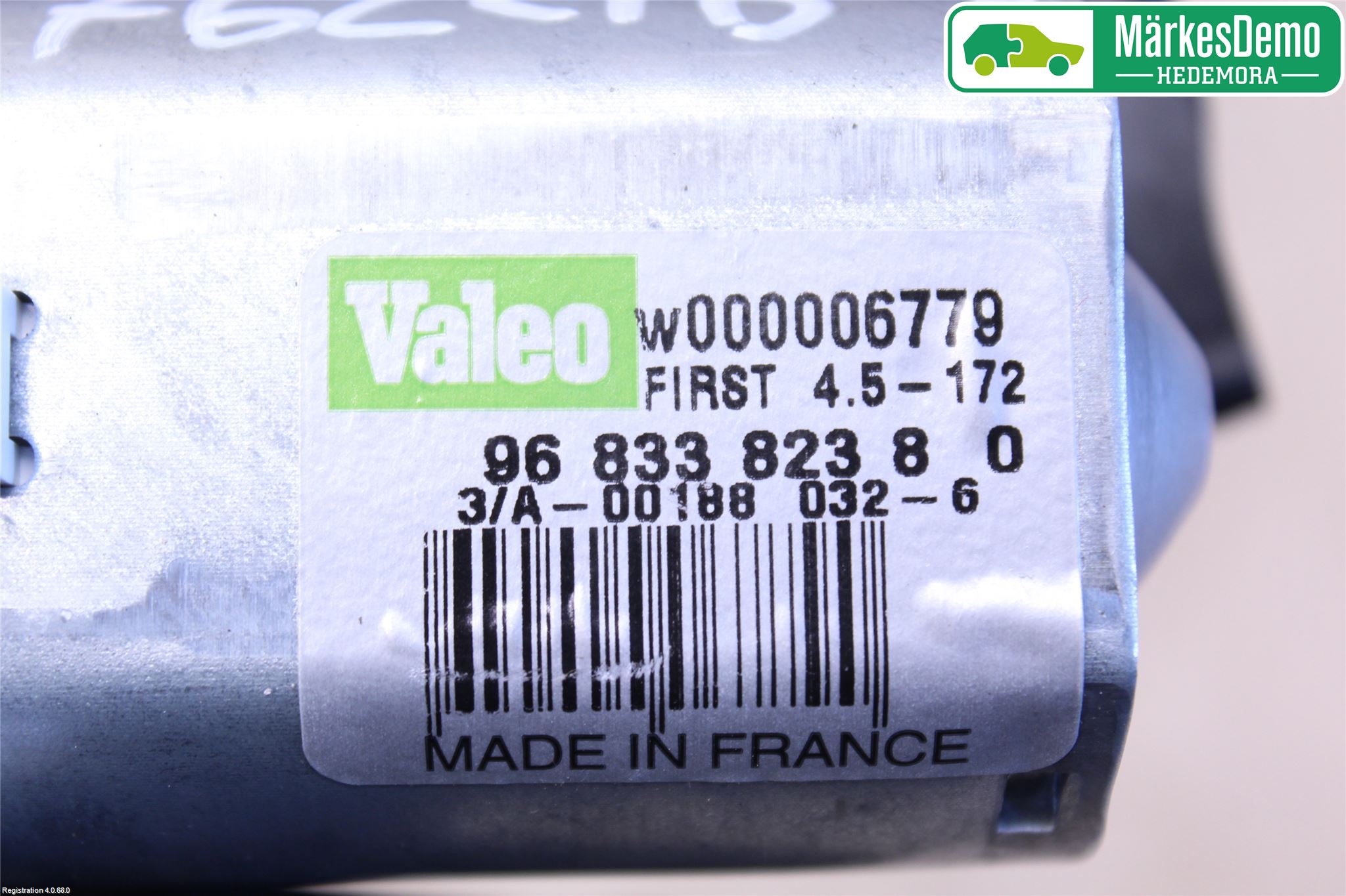 Citroen C3 10-17 Torkarmotor Baklucka